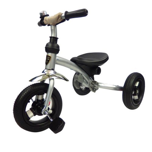 Triciclo para Bebe de lujo Llantas de Aire tipo carriola de 6-5 años Beige 