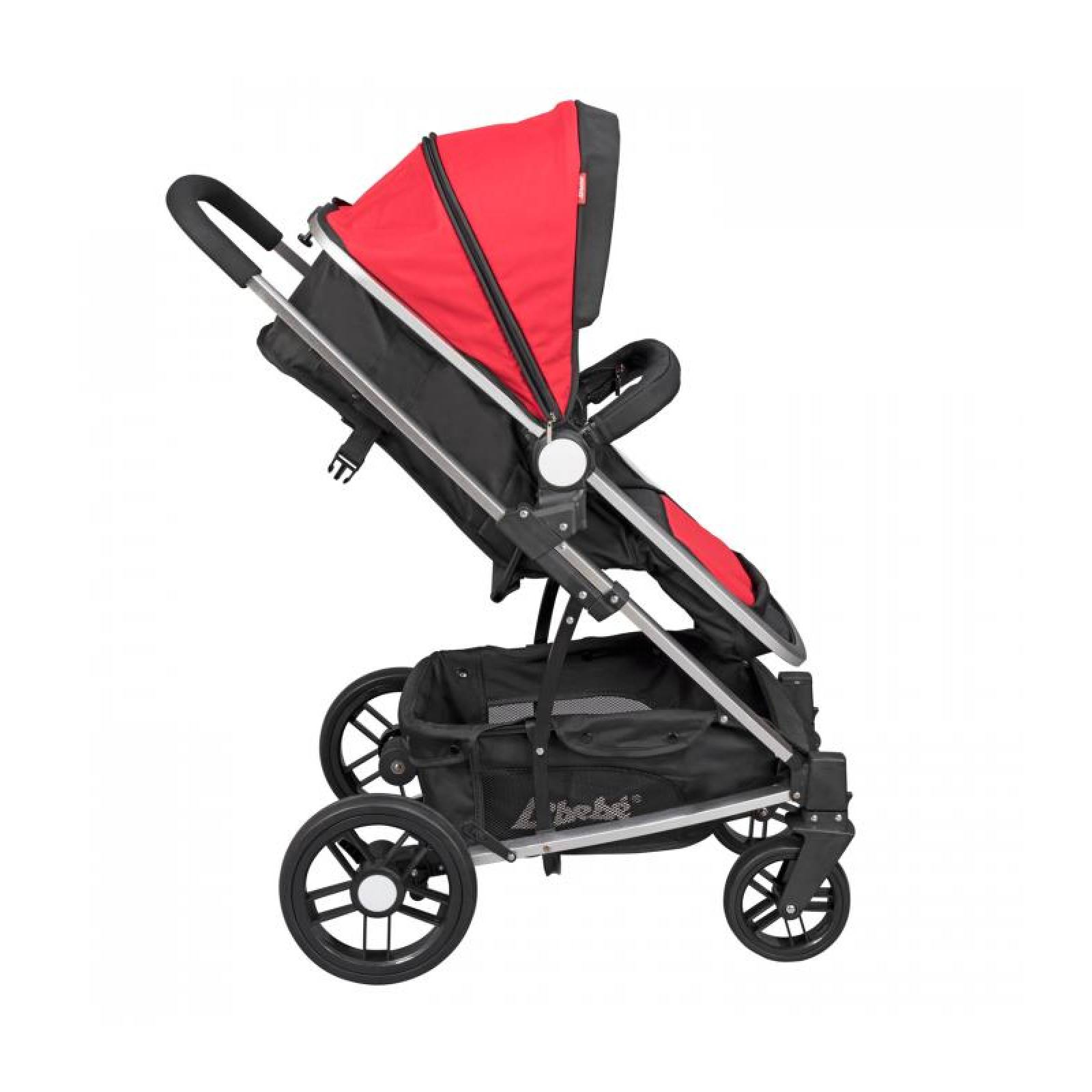 Carreolas con Portabebe Travel System Crown reversible Rojo