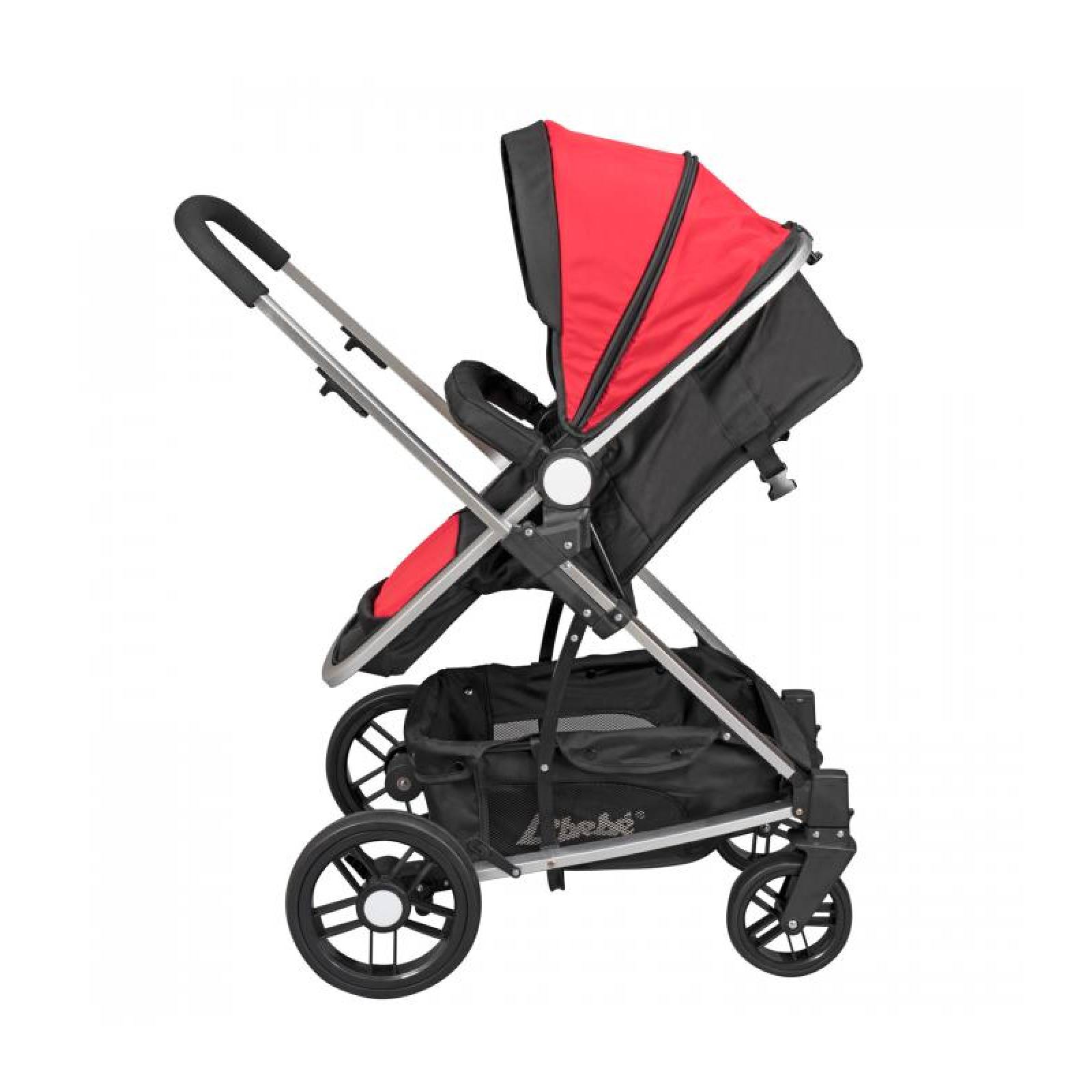 Carreolas con Portabebe Travel System Crown reversible Rojo