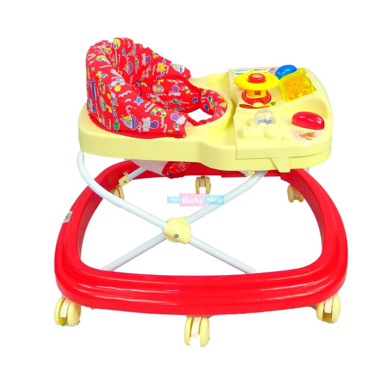 Andadera Para Bebe musical con juguetero de Lujo  - Rojo