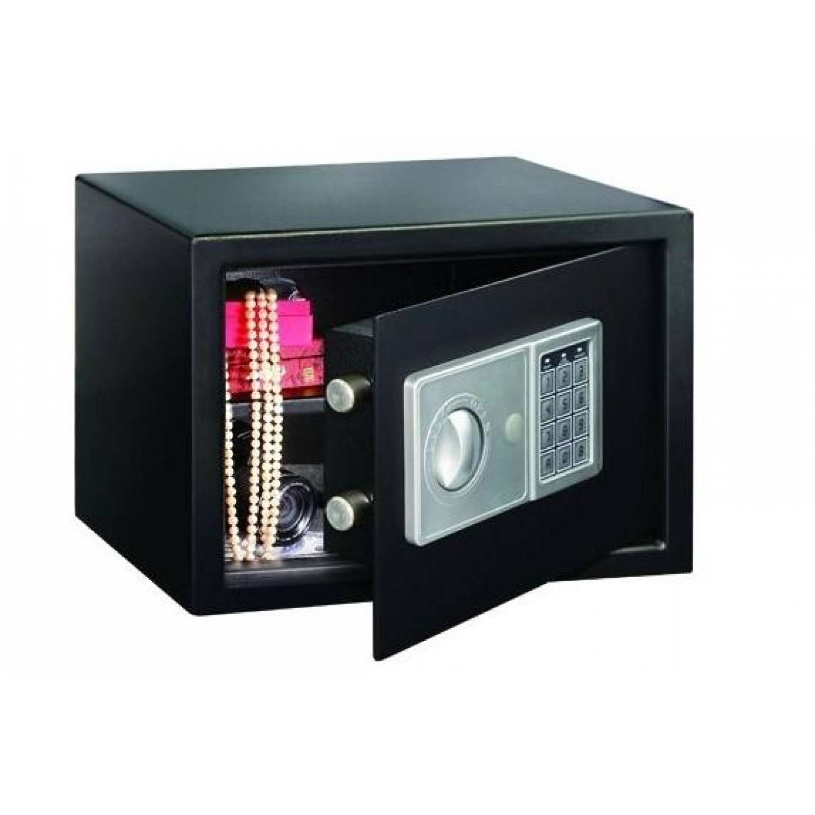 Caja fuerte electrónica con funcionamiento a pilas