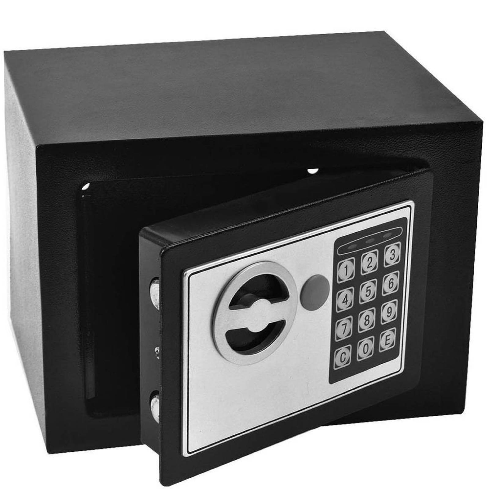 Caja Fuerte Electronica De Seguridad Codigo Digital Y Llave 17x23x17cm 