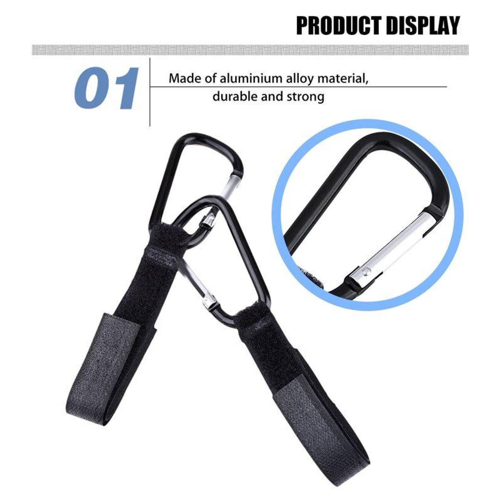 Gancho para Carriola Organizador para Bolsas y Pañalera 2pz