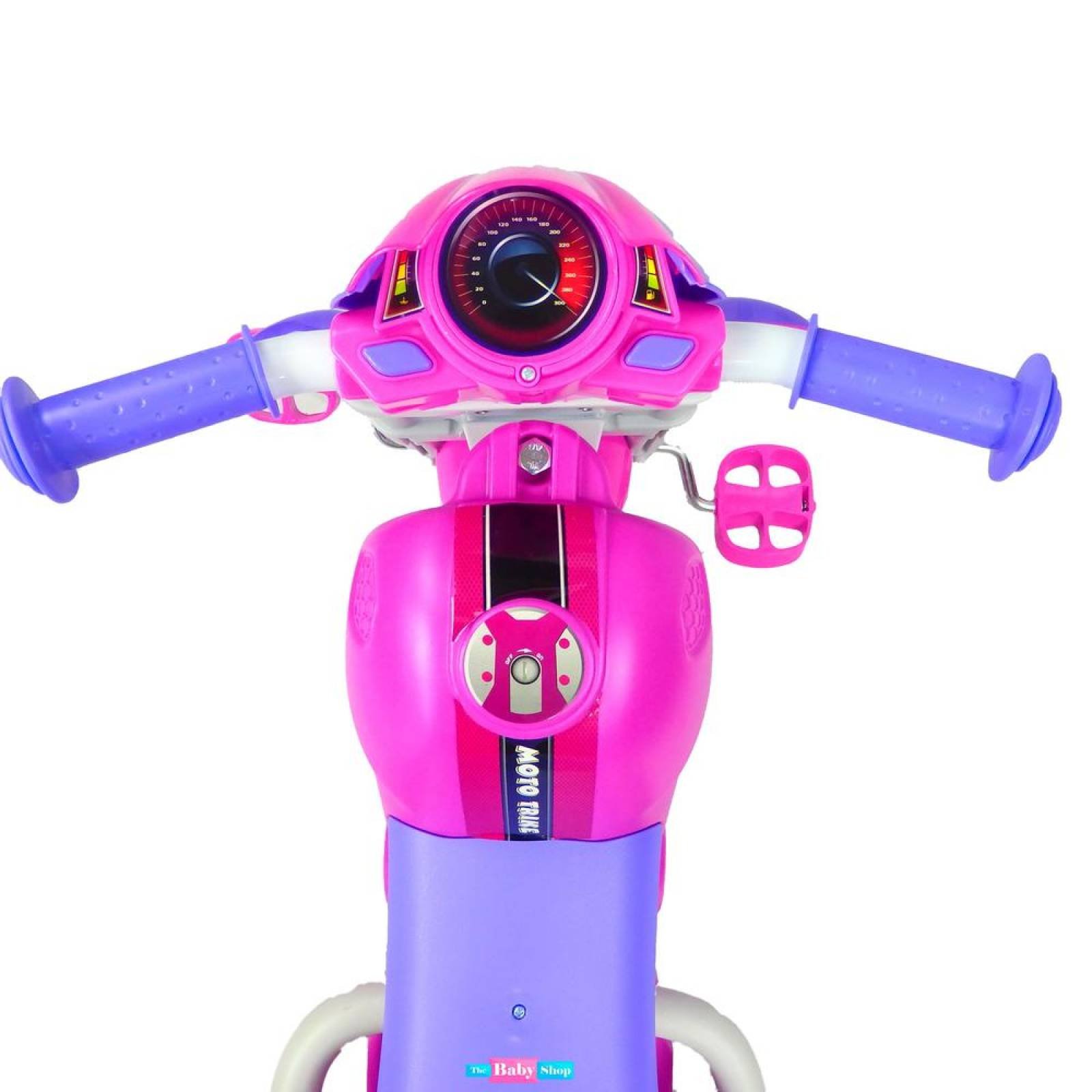 Triciclo para Niños Musical tipo Motocicleta Montable Rosa