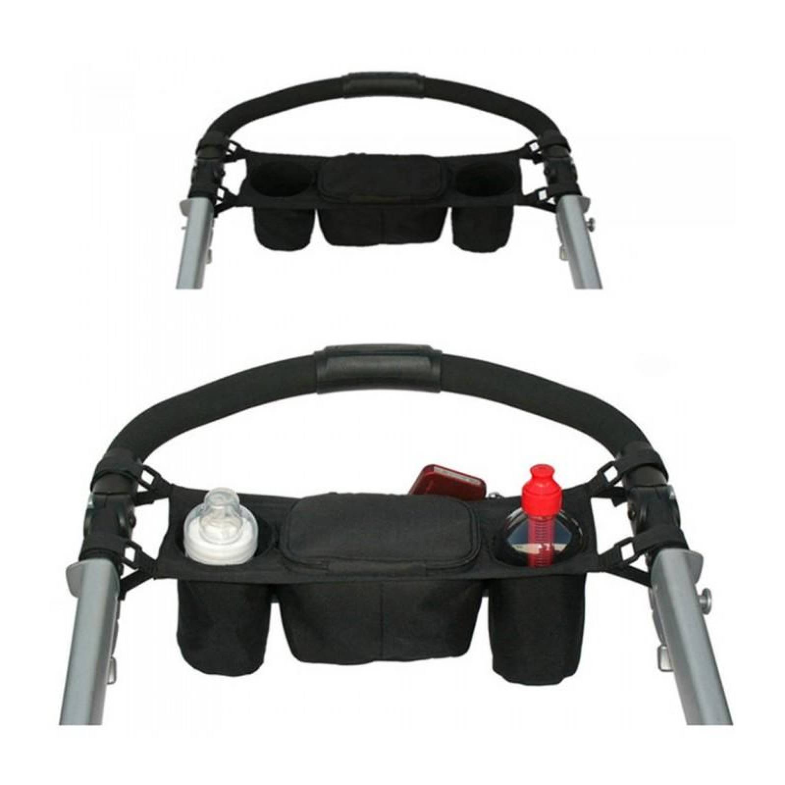 Organizador para carriola con potavasos 