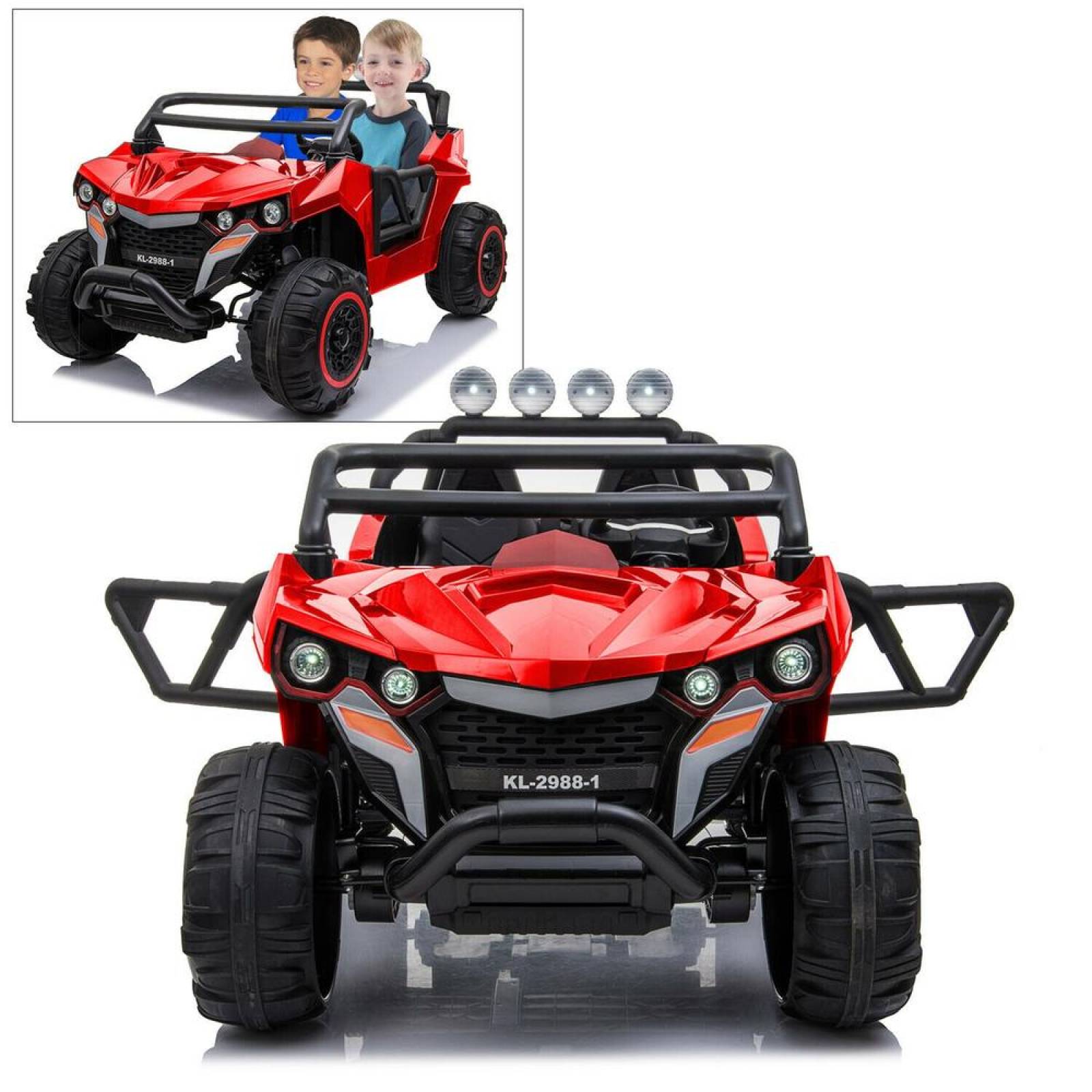Coche Montable Electrico 4x4 2 asientos Todo Terreno Razer  - Rojo