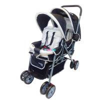 Carriolas Dobles De Lujo Gemelar Twin Trendy Kids Gris