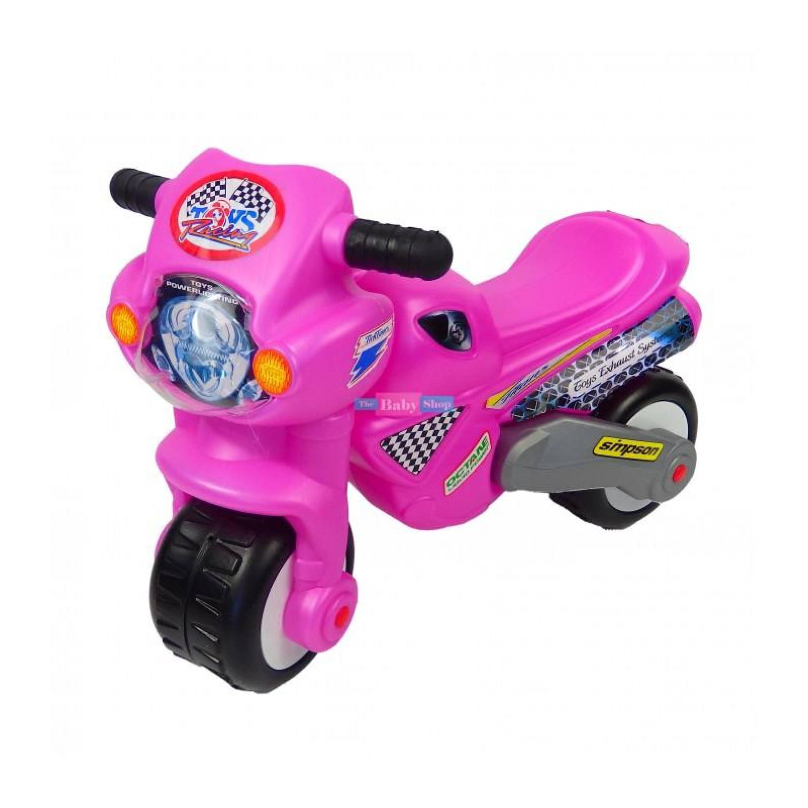 Montable Moto Correpasillos para niños 4 colores Rosa