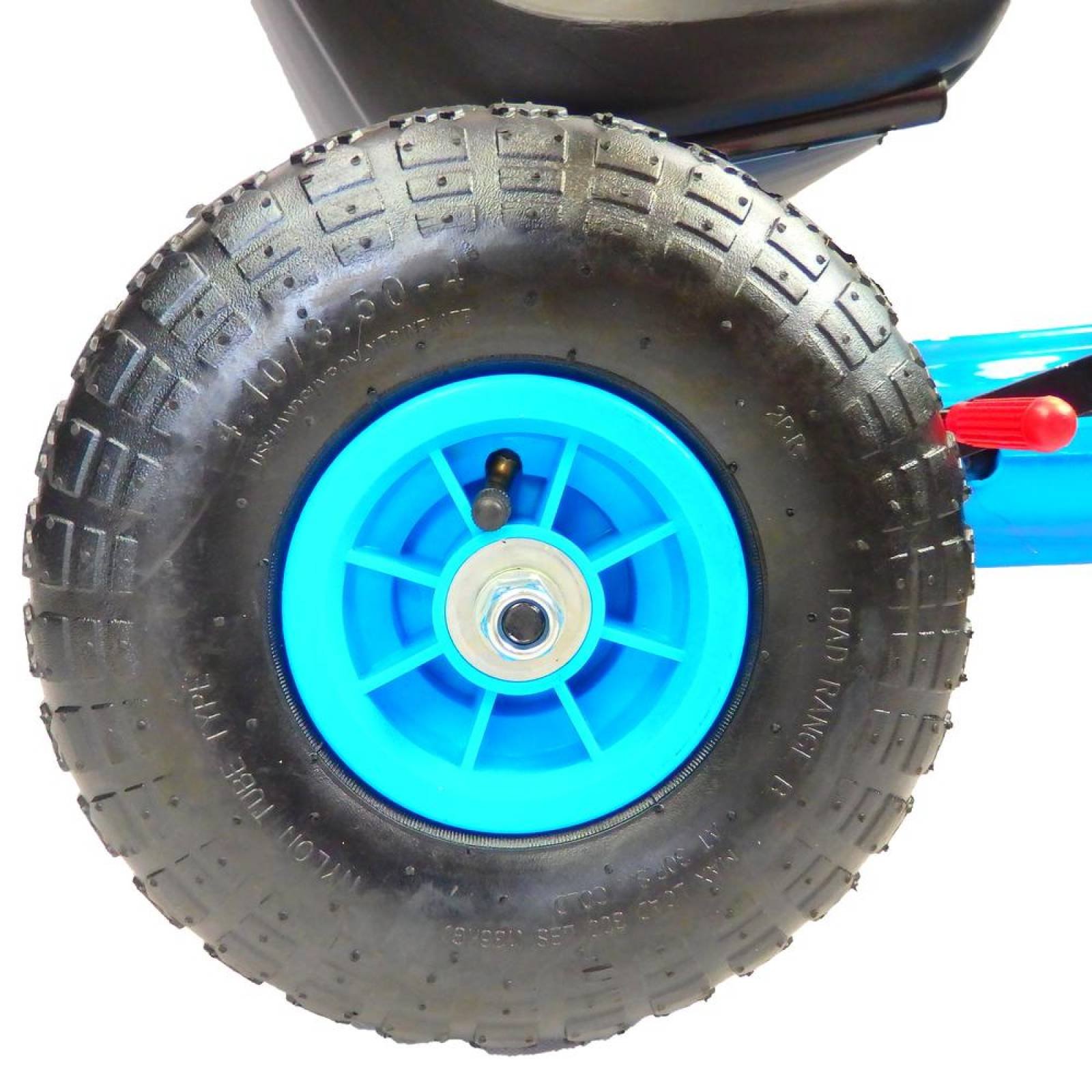 Go kart para niños con pedales y llantas de aire Tek Azul 