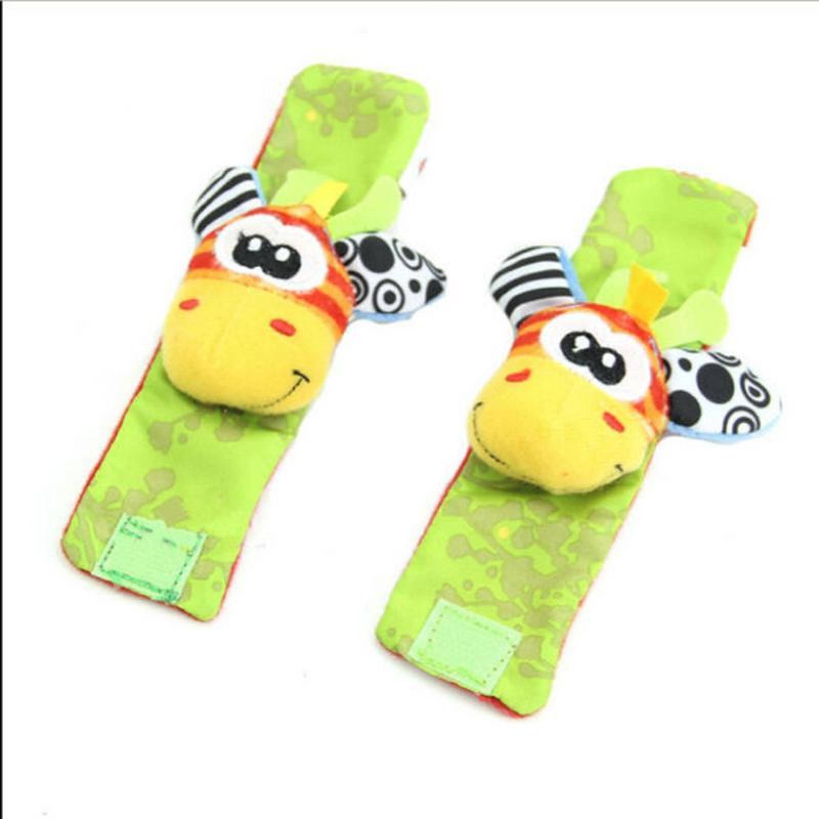 Pulsera para bebe sonaja estimulación temprana 2PZ Amarillo