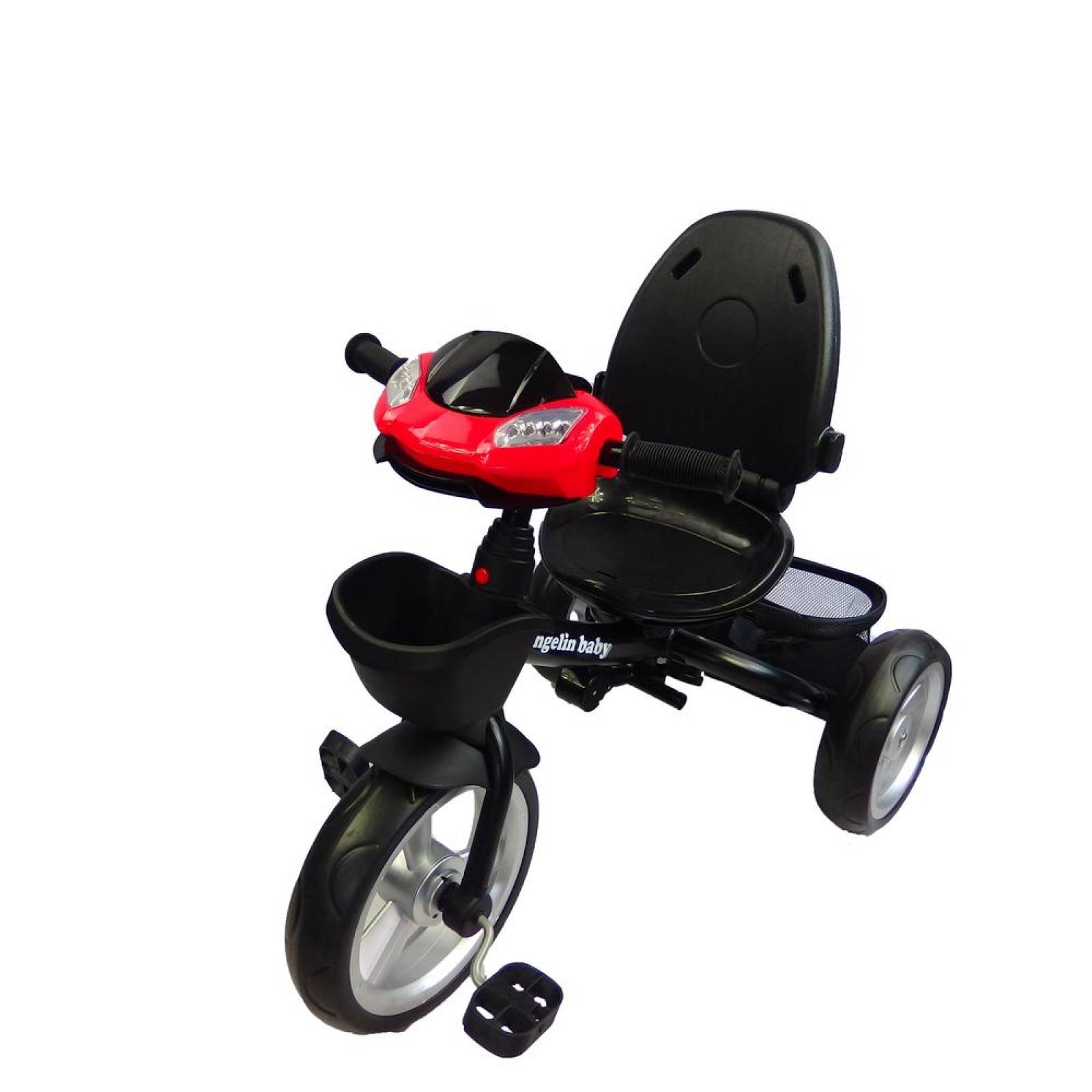 Triciclo para niño y niña con asiento giratorio a 360 Rojo 