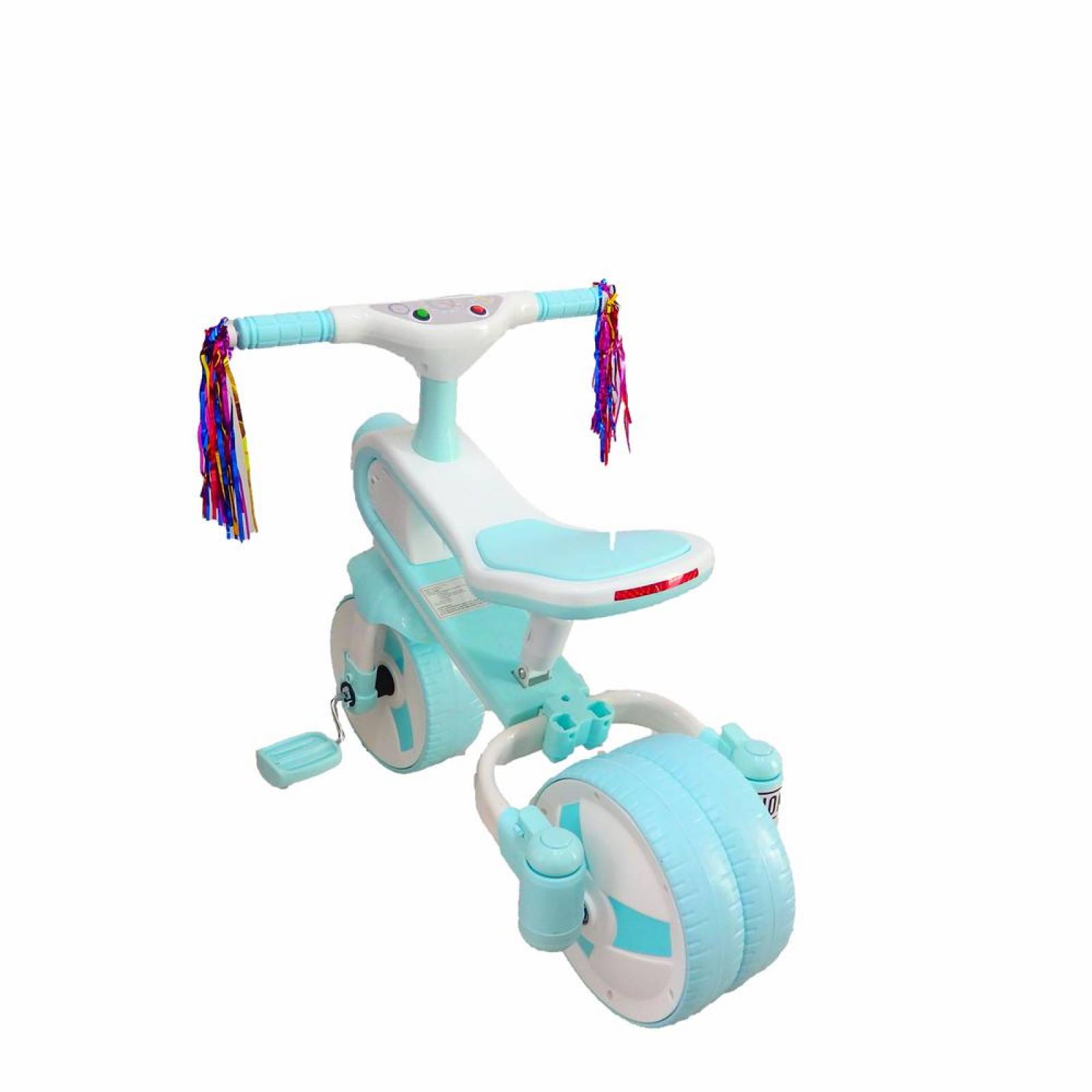 Triciclo Bicicleta y correpasillos 3 en 1 hasta de 6 años Azul Azul cielo