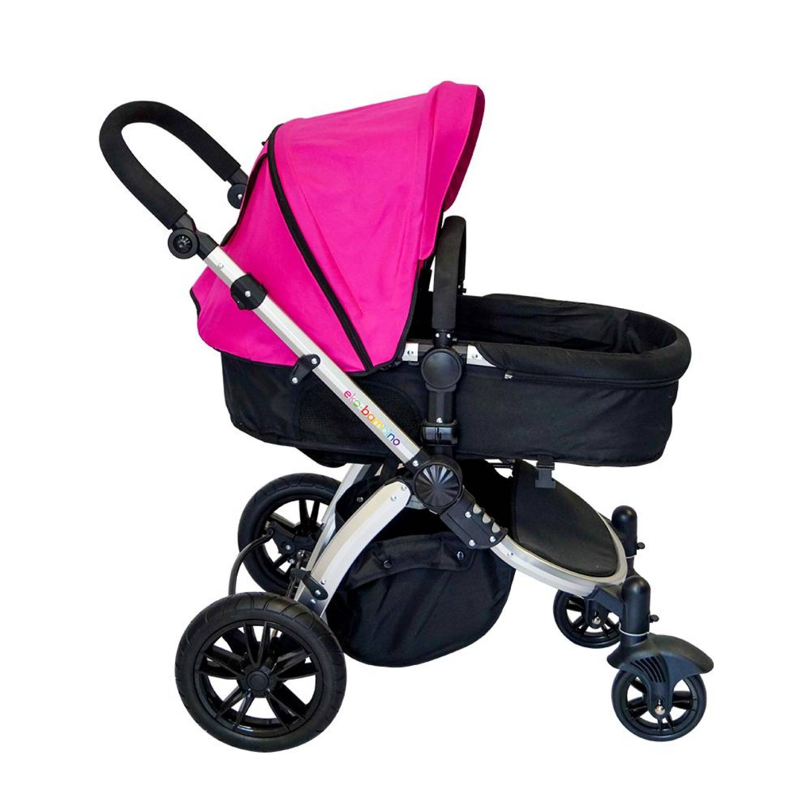 Carriola para bebé con bambineto hasta 18 kg o 4 años Rosa