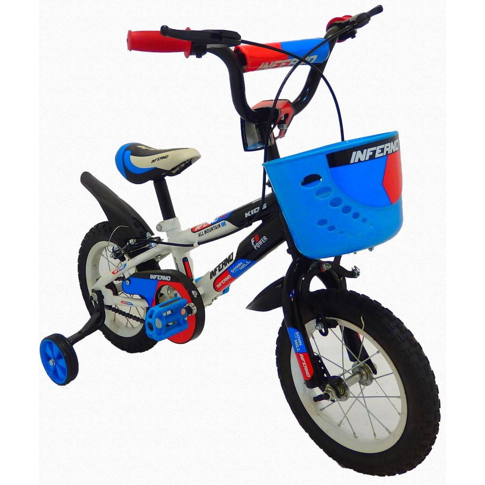 Bicicleta Infantil para niño rodada 12 Inferno Blanco