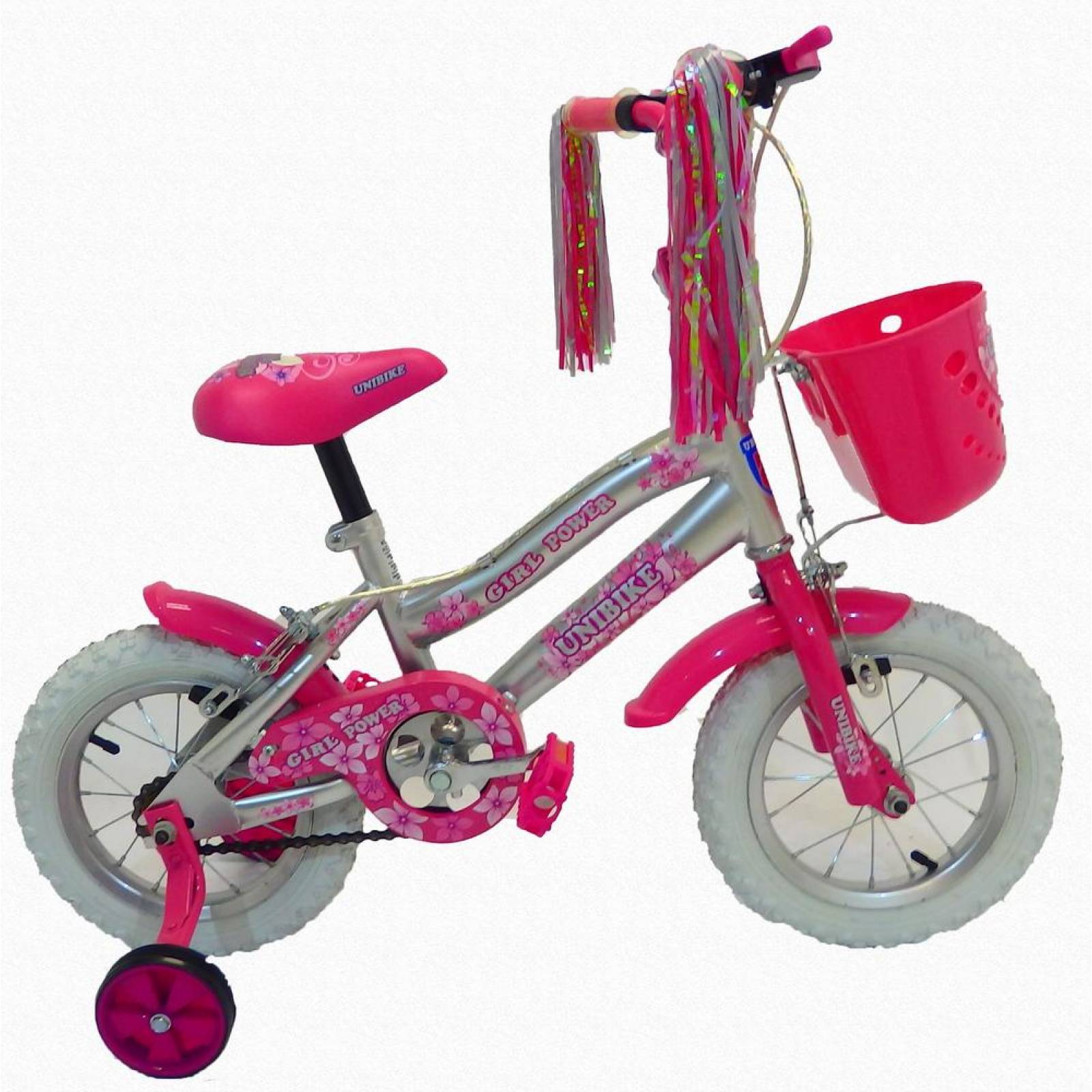 Bicicleta Infantil para niña rodada 12 Power  - Gris