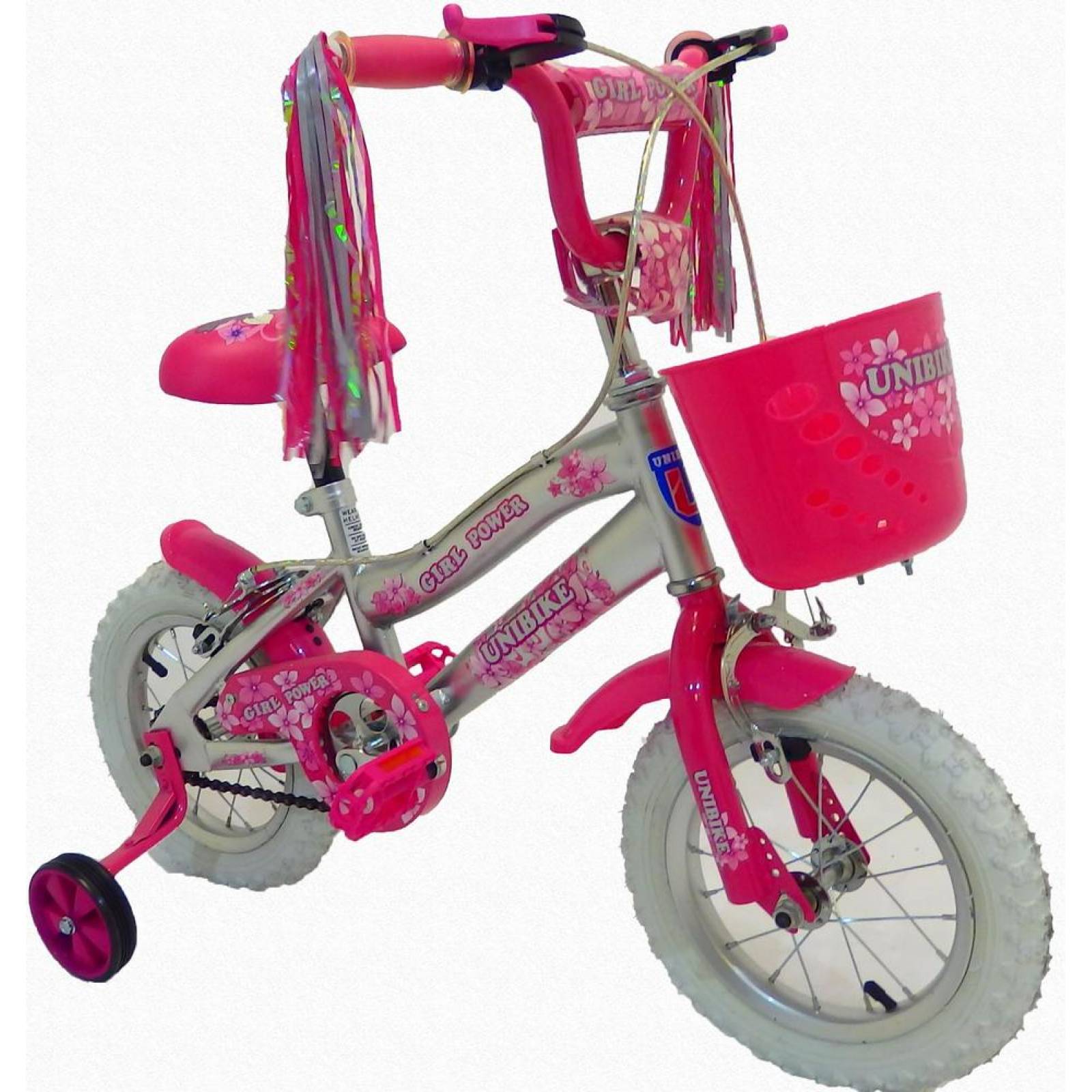 Bicicleta Infantil para niña rodada 12 Power  - Gris