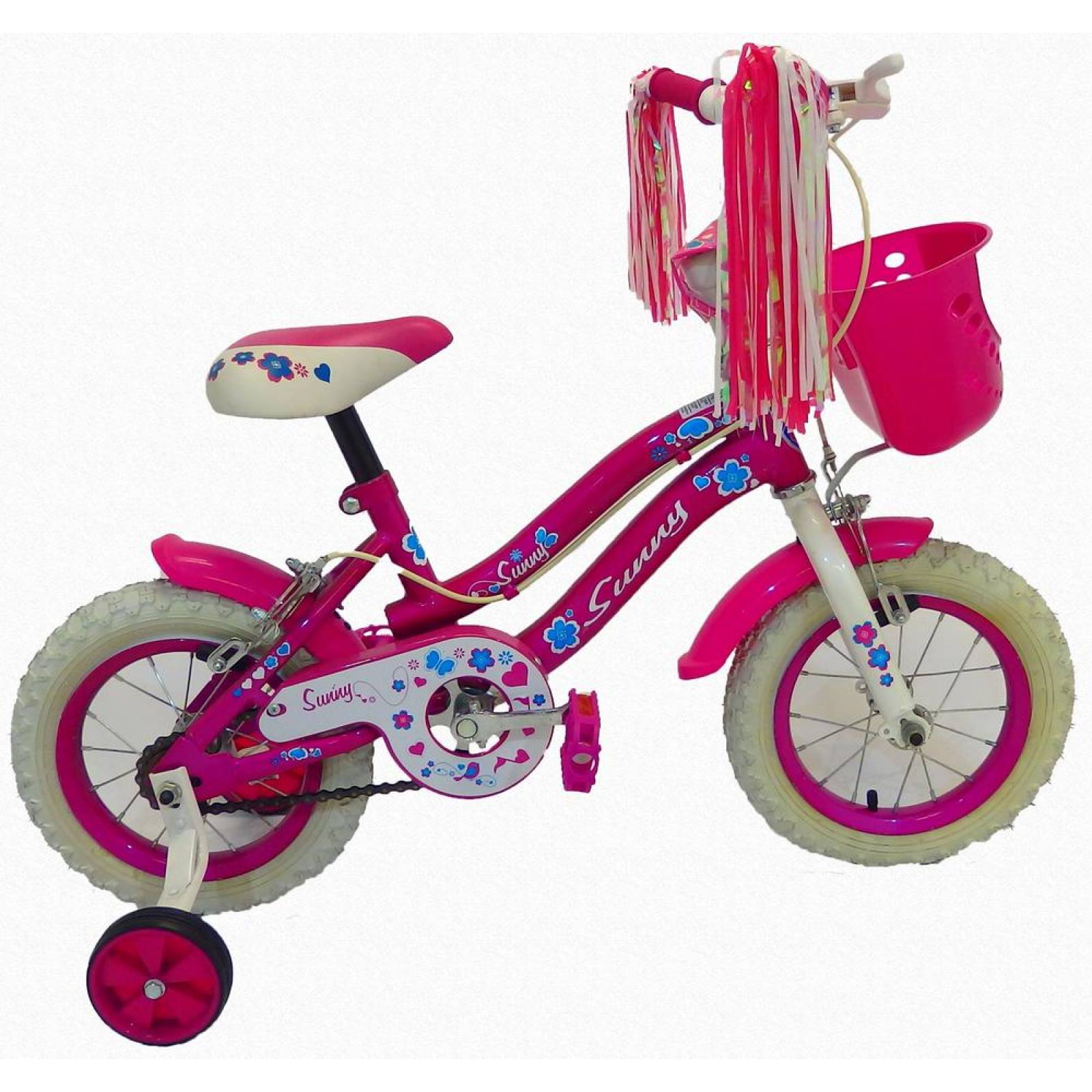 Bicicleta Infantil para niña rodada 12 Sunny  - Rosa