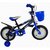 Bicicleta Infantil para niño rodada 12 Negro-Azul  - Azul