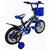 Bicicleta Infantil para niño rodada 12 Negro-Azul  - Azul