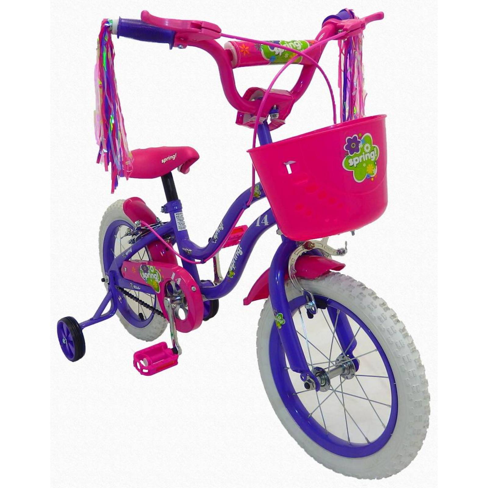 Bicicleta Infantil para ni a rodada 14 SPRING Violeta