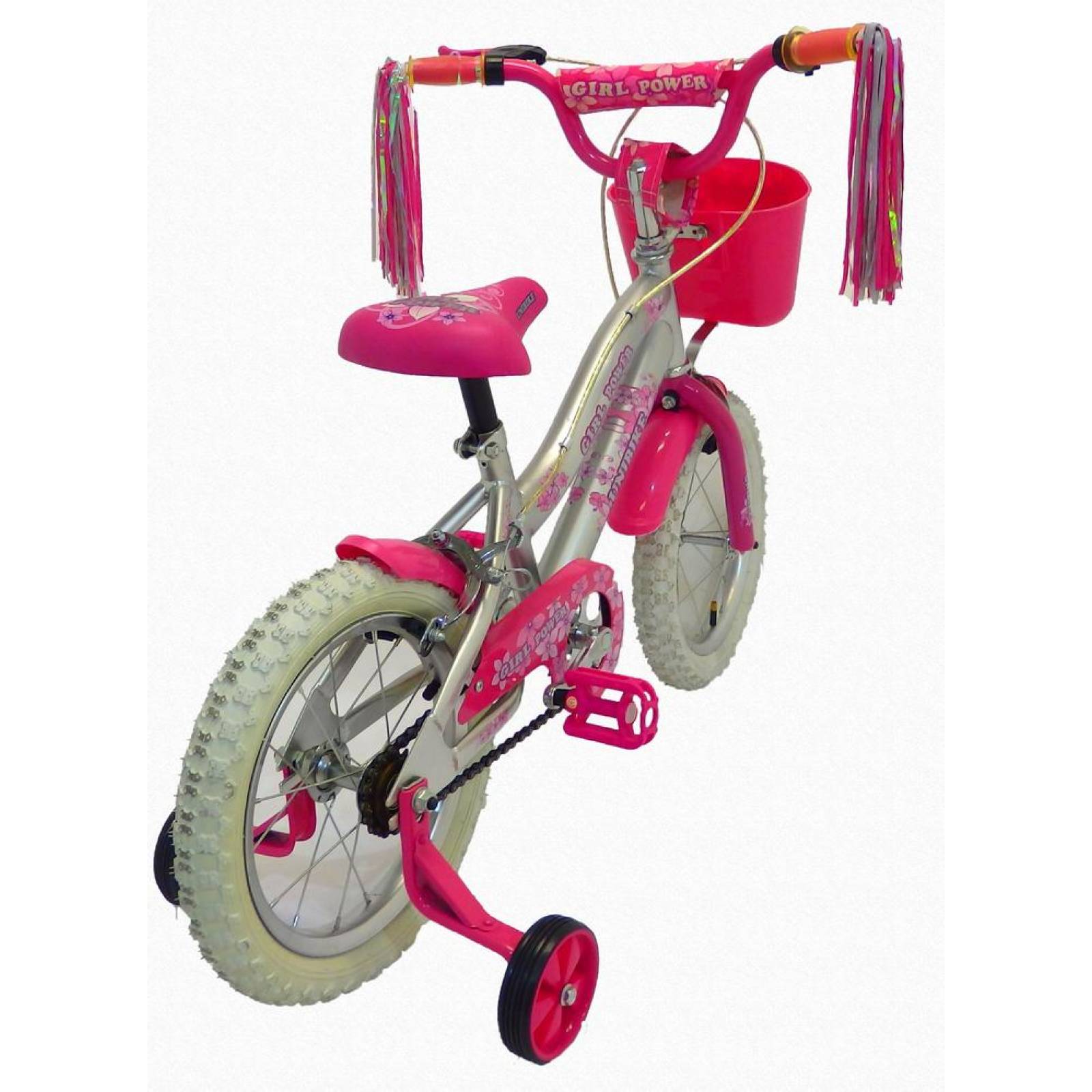 Bicicleta Infantil para niña rodada 14 Power  - Gris