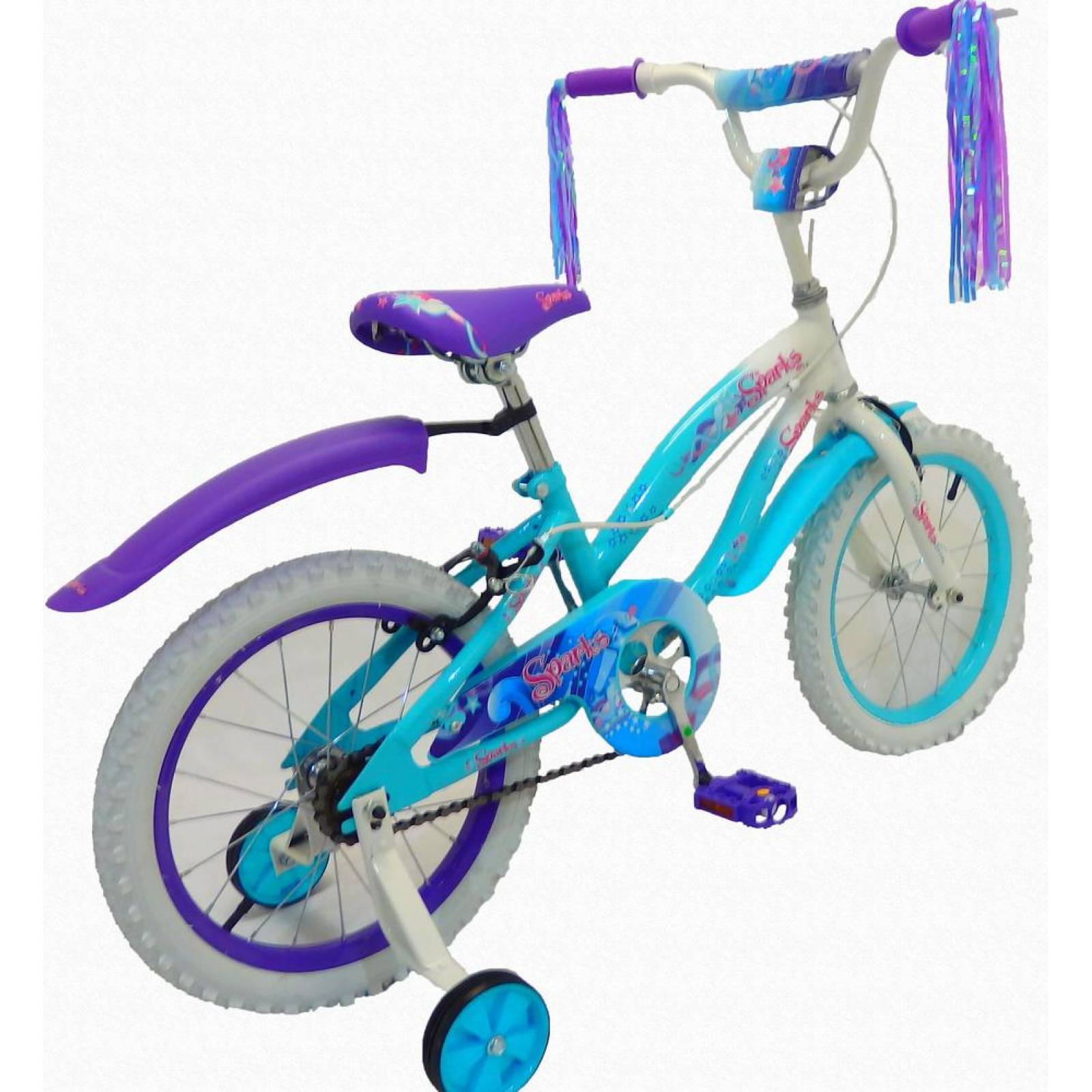 Bicicleta Infantil para niña rodada 16 Sparks  - Celeste