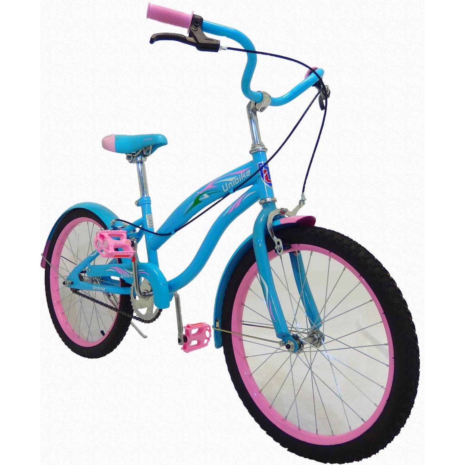 Bicicleta Infantil para niña rodada 20 Cielo-Rosa  - Celeste