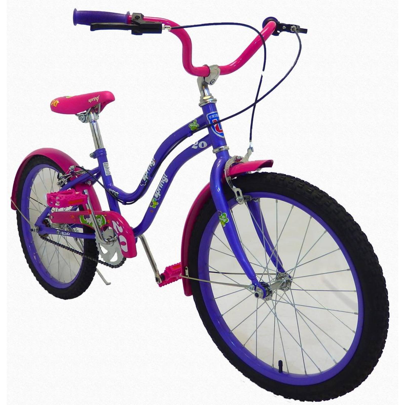 Bicicleta Infantil para niña rodada 20 SPRING  - Violeta