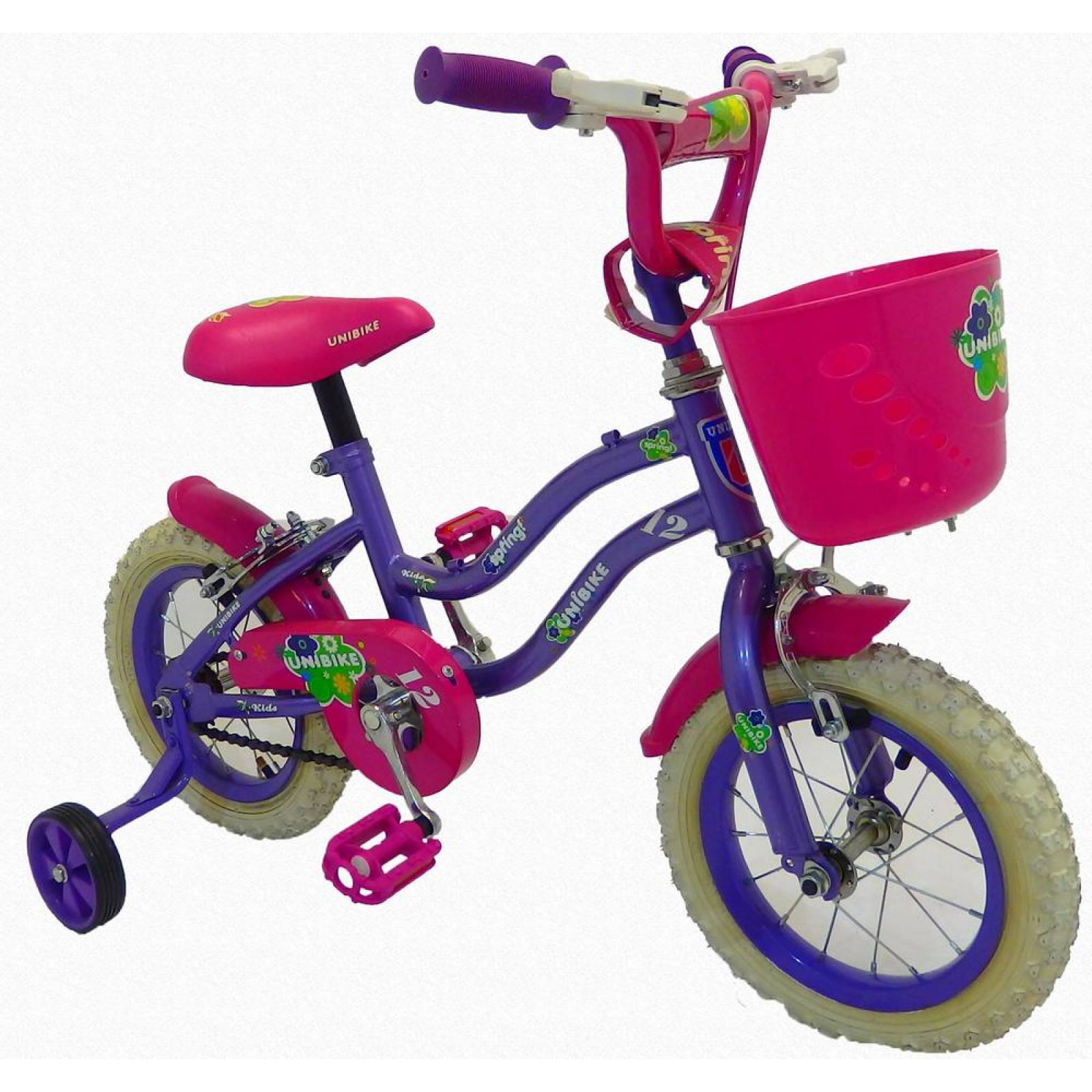 Bicicleta Infantil para niña rodada 12 Spring  - Violeta