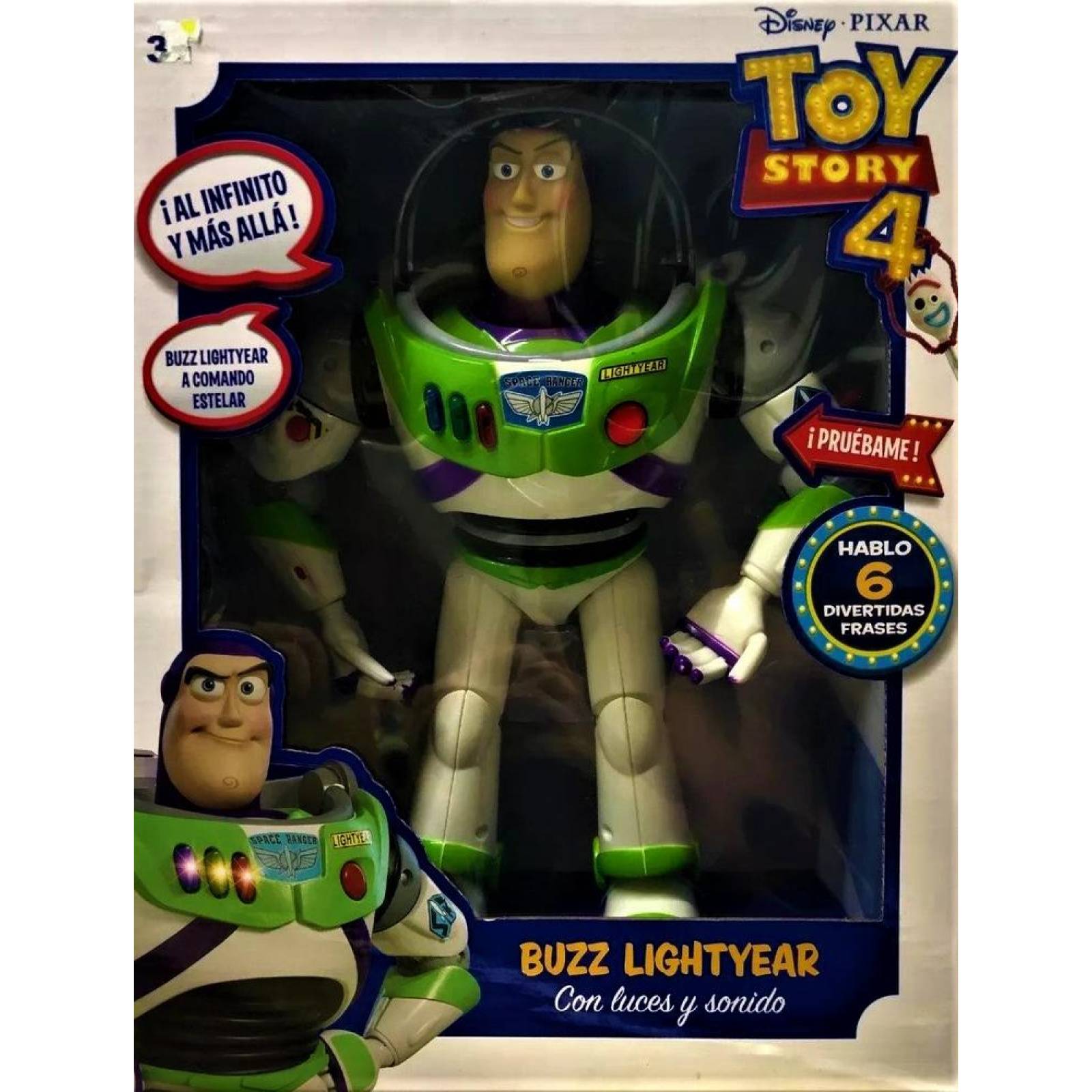Figura Buzz Parlante 35 cm Toy Story 4 Sonidos 