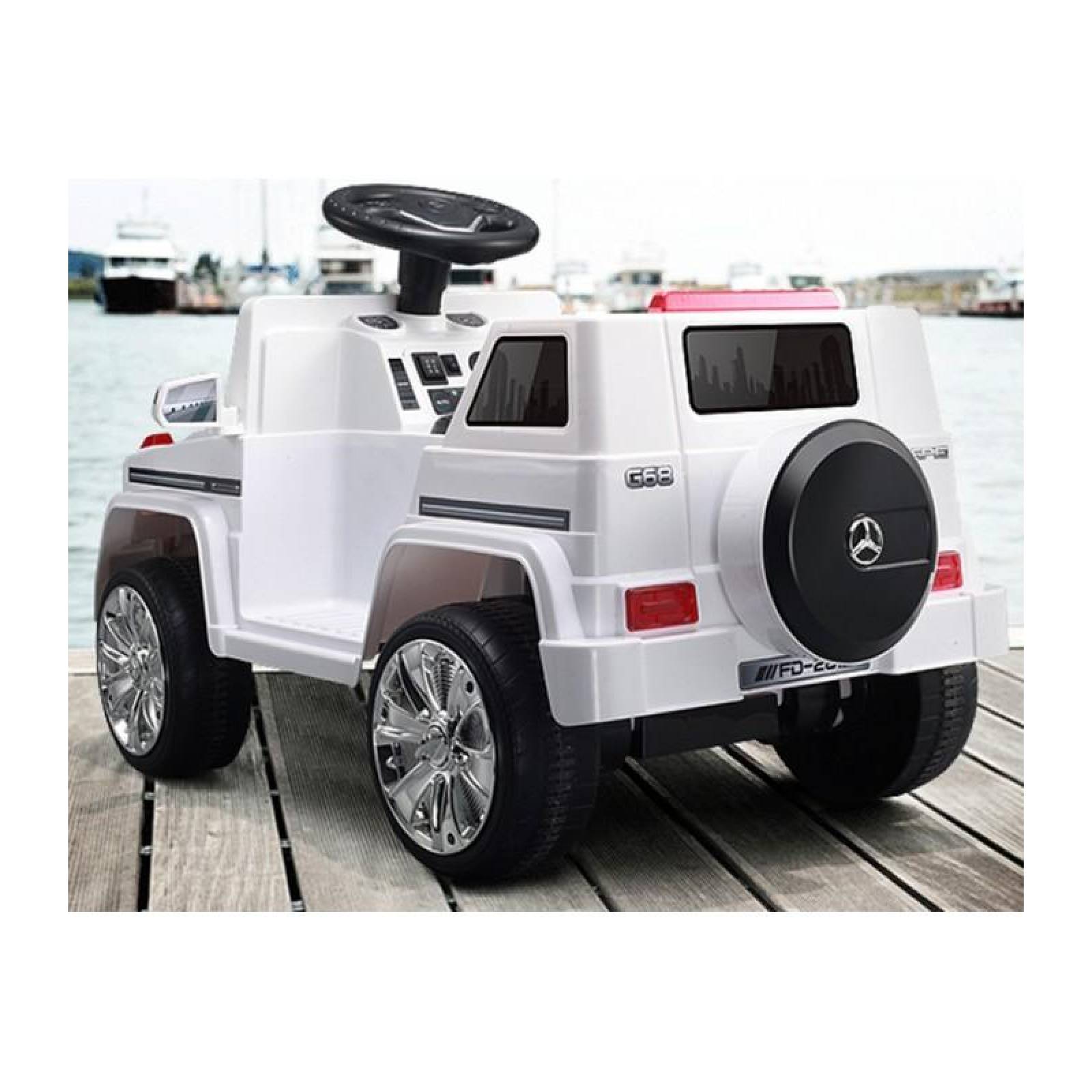 Carro Electrico Montable Con Control para Niños  - Blanco