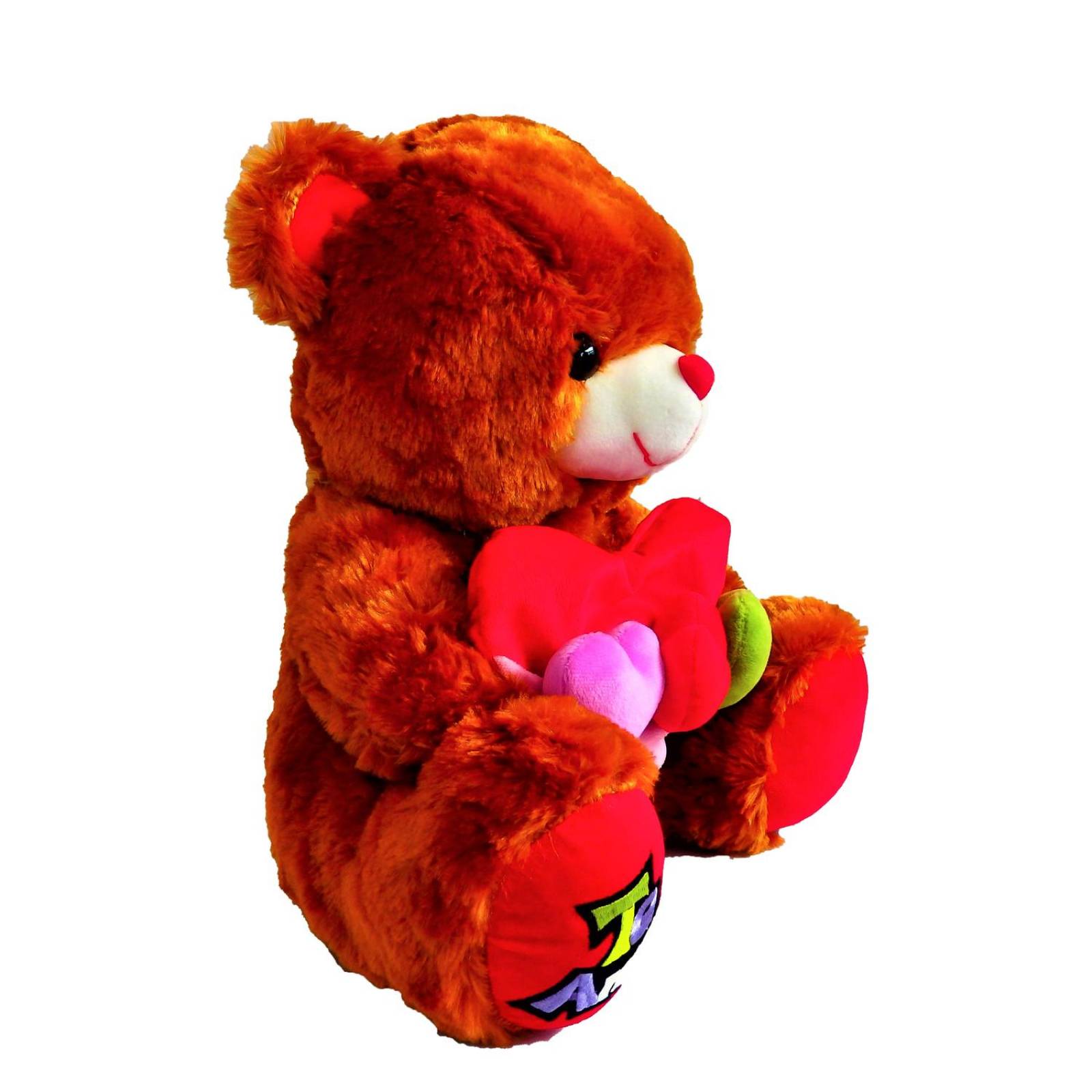 Peluche Oso Grande San Valentín 14 Febrero 33 cm  - Marrón