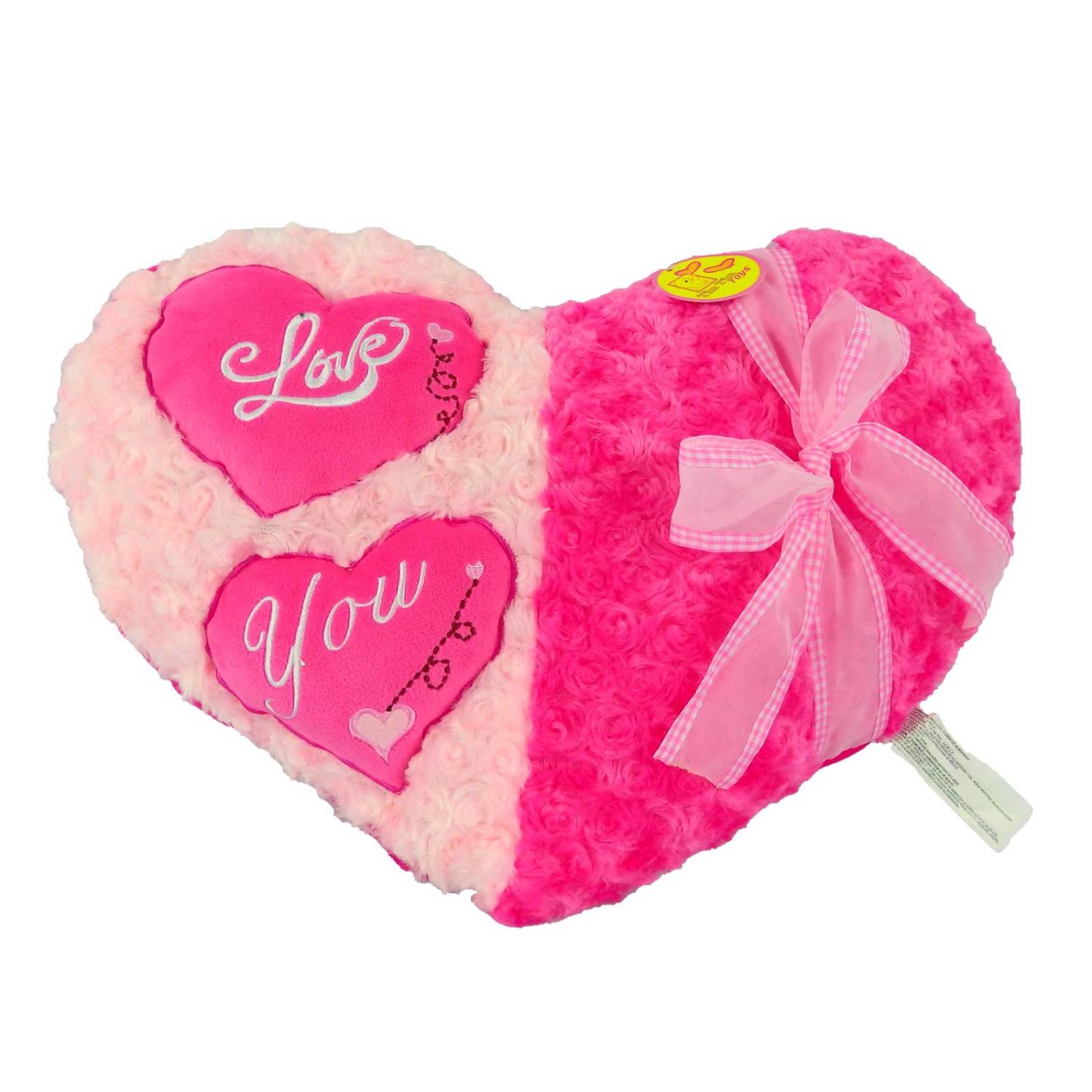 Peluche Corazon Grande San Valentín 14 Febrero 30 cm  - Rosa