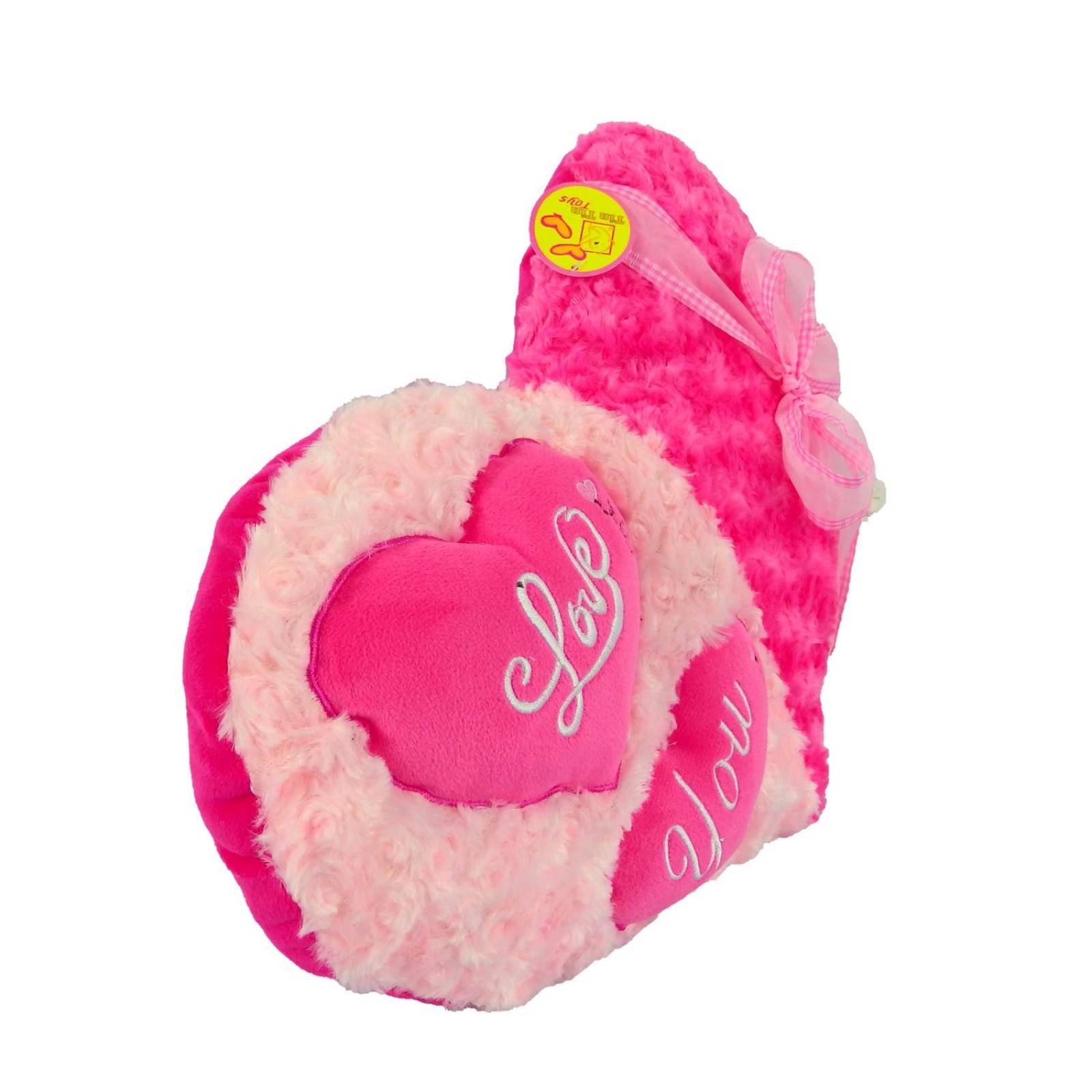 Peluche Corazon Grande San Valentín 14 Febrero 30 cm  - Rosa