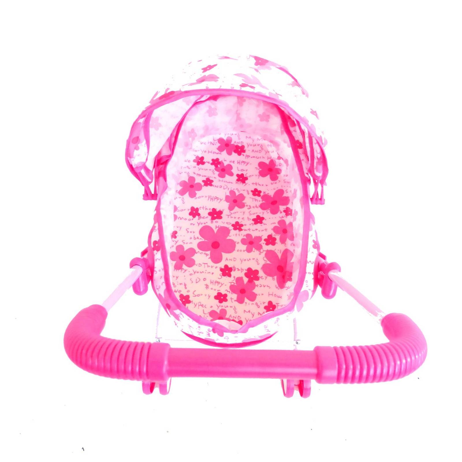 Carriola para muñeca de metal de juguete para niñas Rosa