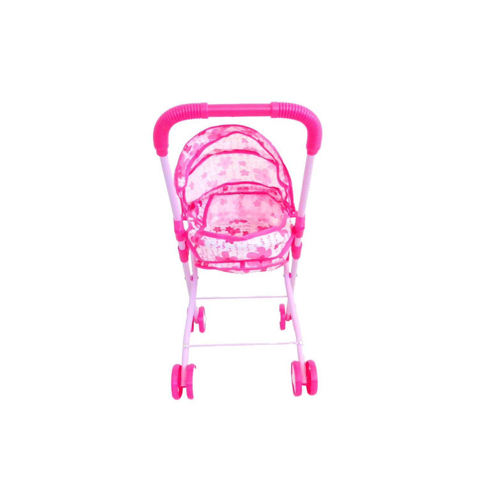 Carriola para muñeca de metal de juguete para niñas Rosa