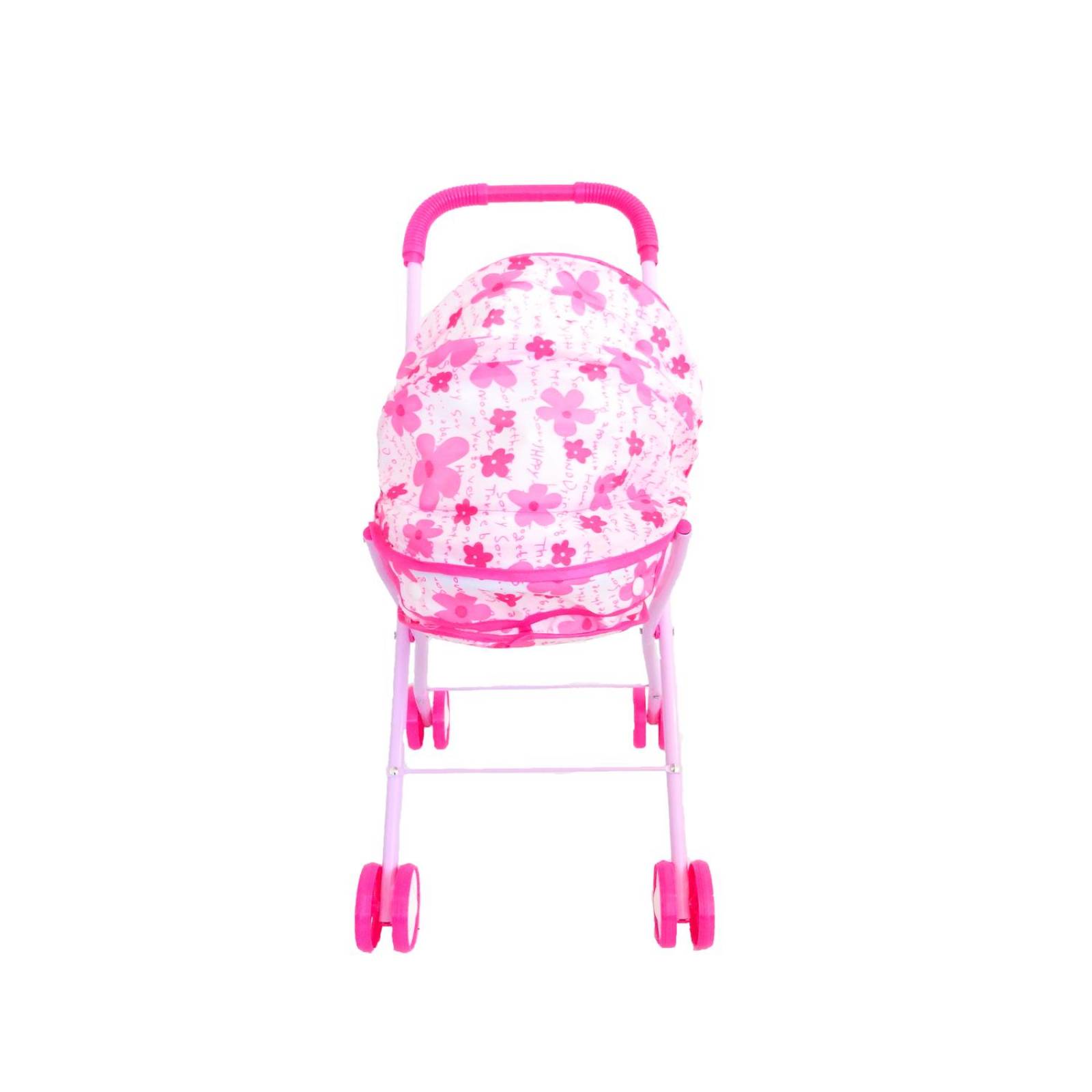 Carriola para muñeca de metal de juguete para niñas Rosa