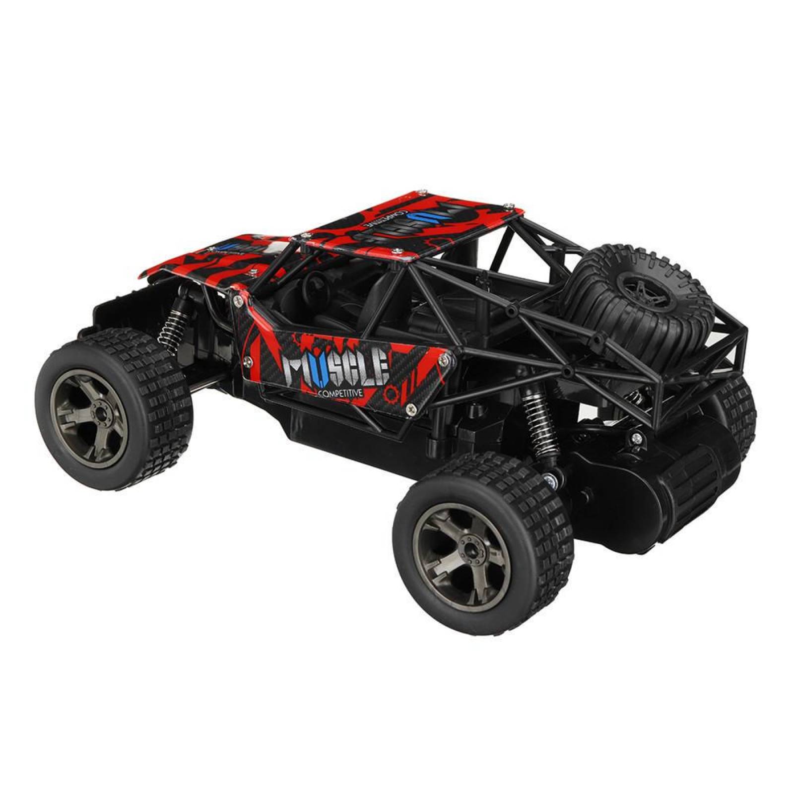 Carro Control Remoto a Escala 4x4, 25 km/h, 1:20, 2.4GHz  - Rojo