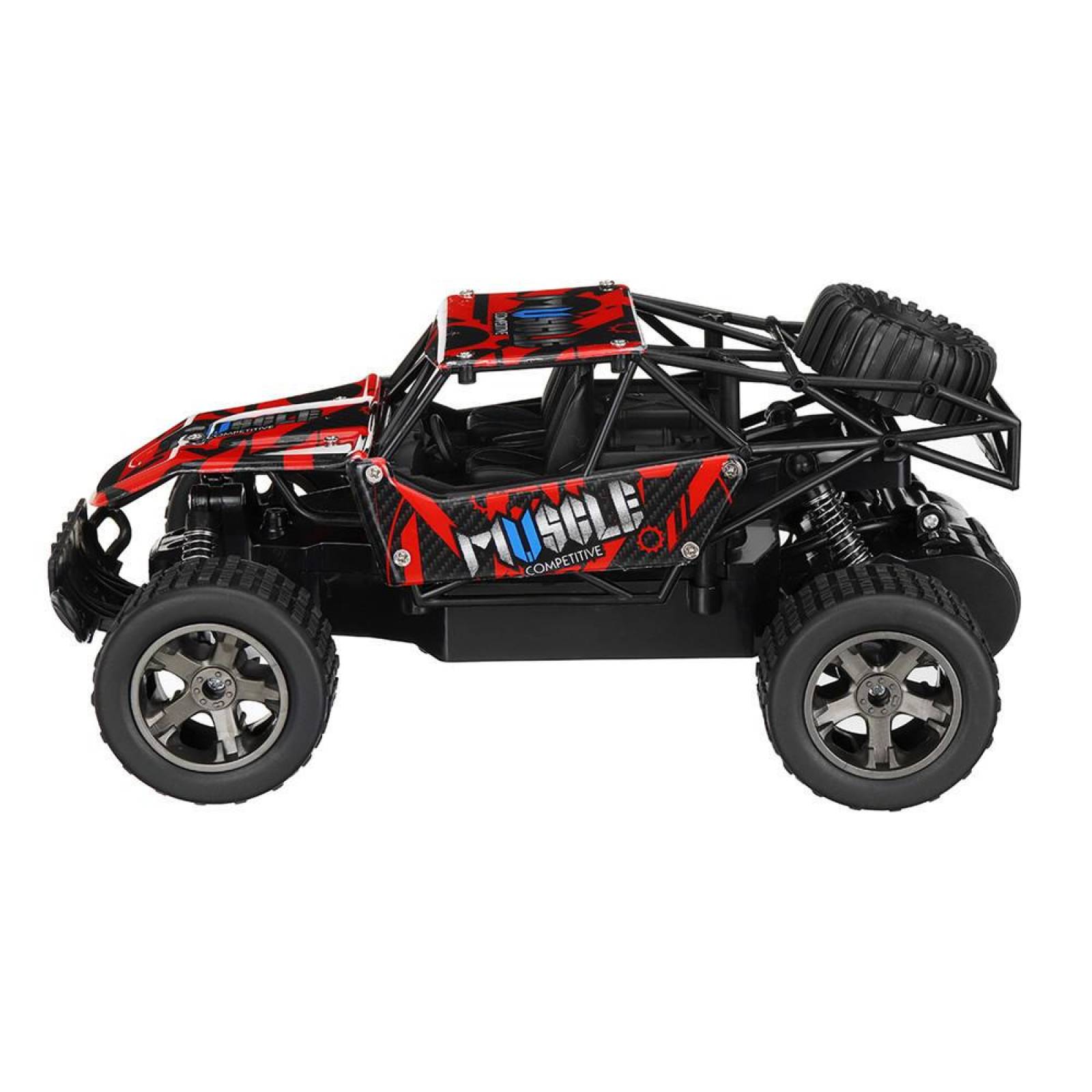 Carro Control Remoto a Escala 4x4, 25 km/h, 1:20, 2.4GHz  - Rojo