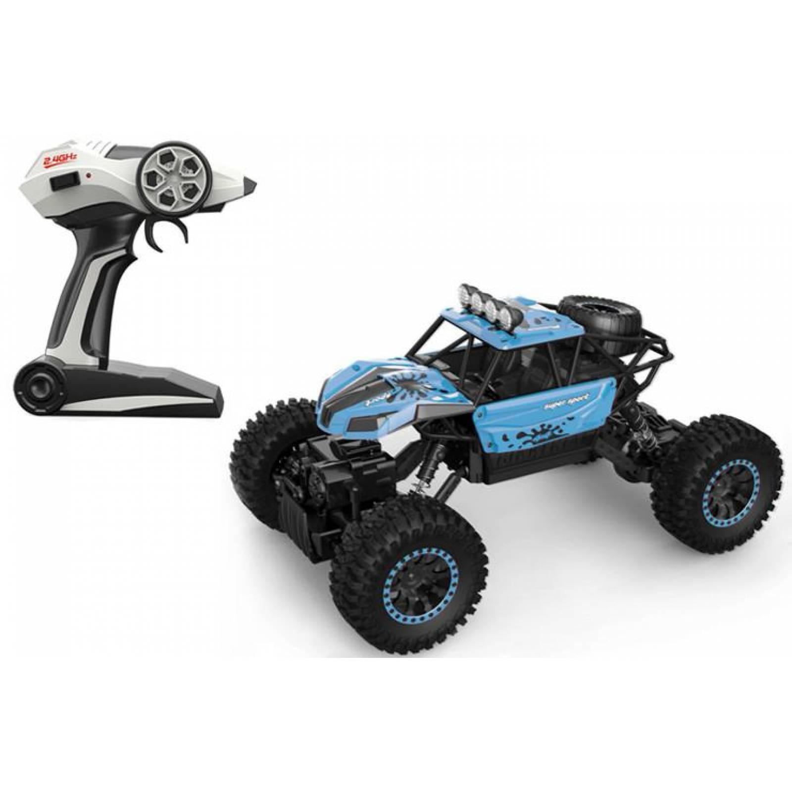 Carro Control Remoto a Escala 4x4, 25 km/h, 1:18, 2.4GHz  - Azul