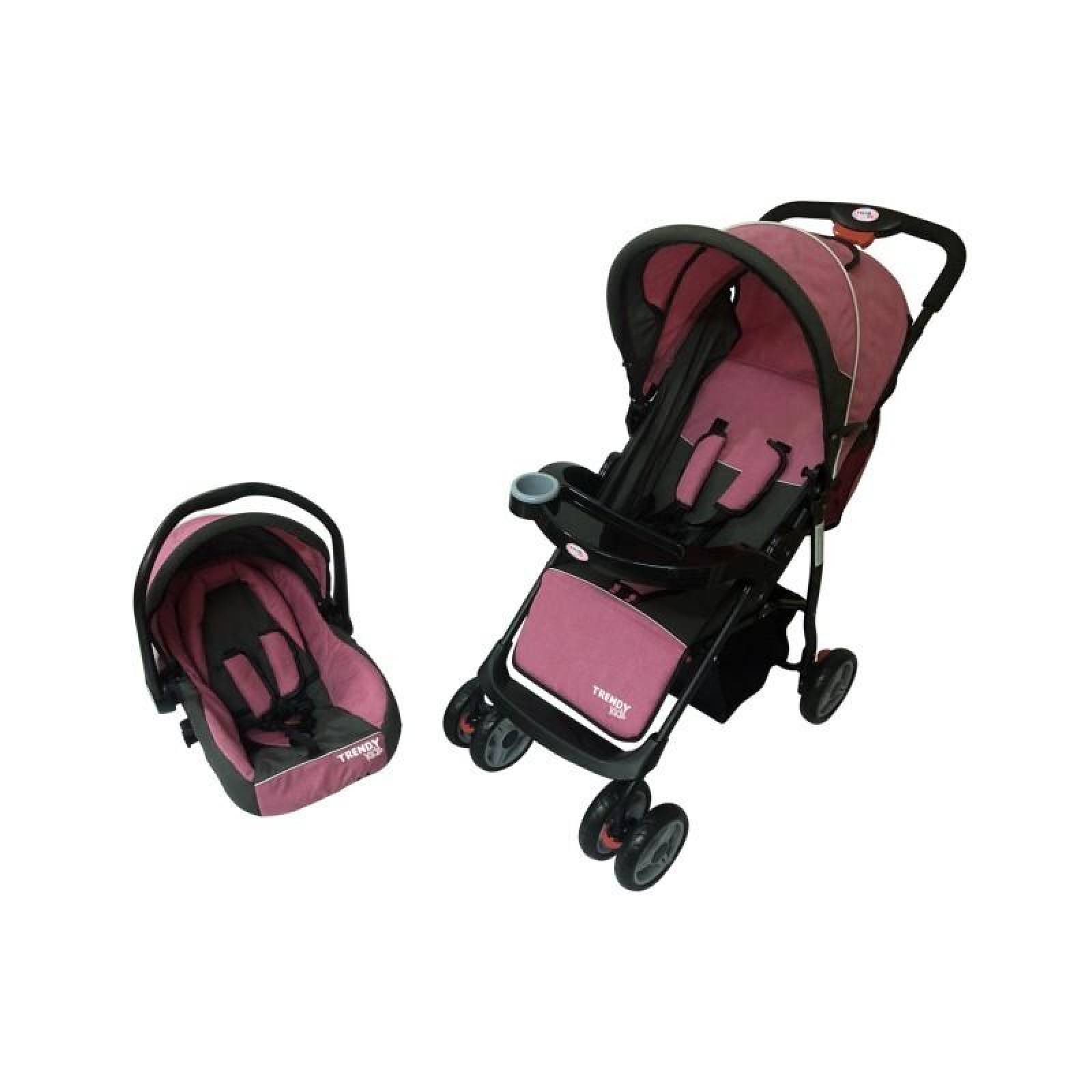 Carriola para bebé 4 en 1 Maxy Trendy Kids Rosa