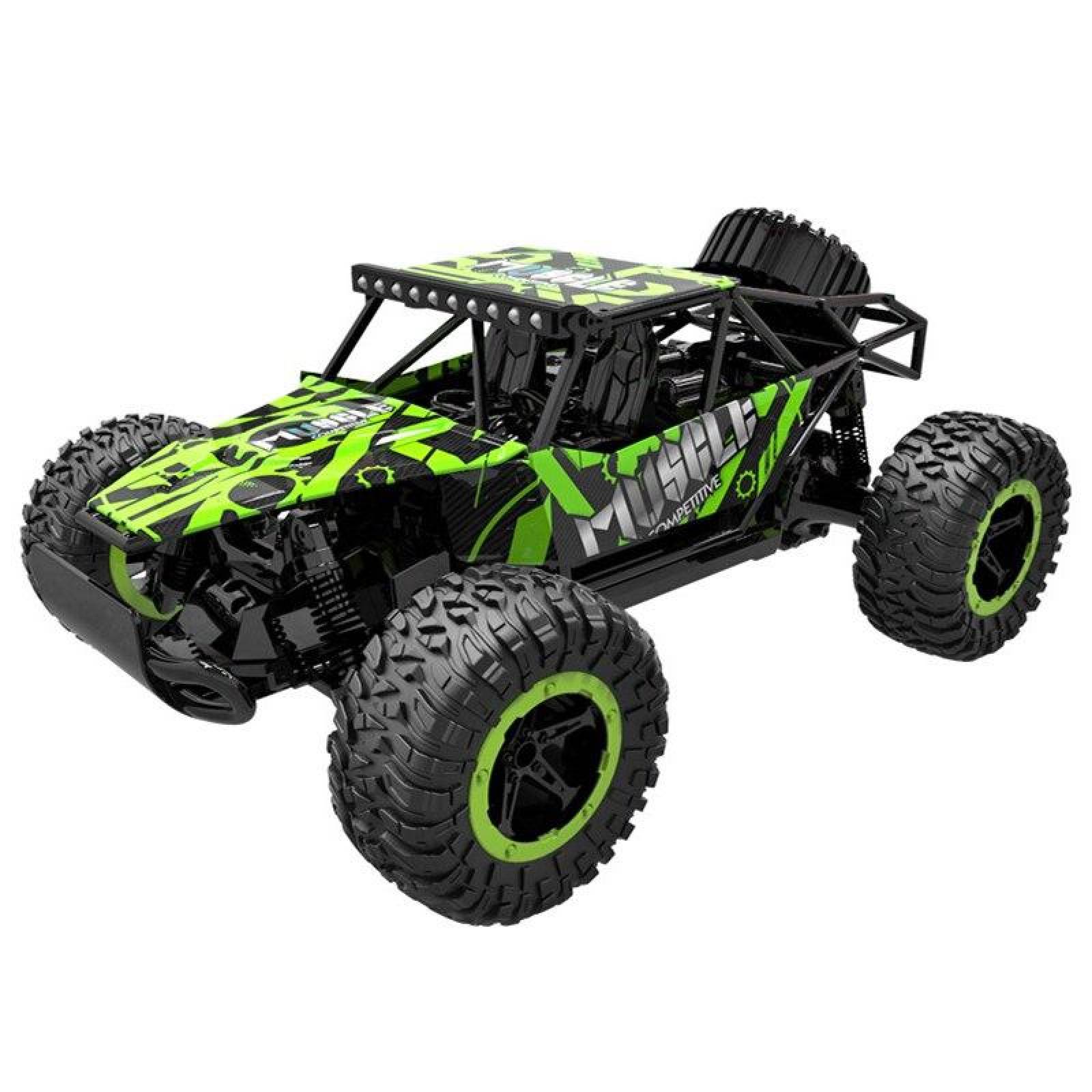 Carro Control Remoto a Escala 4x4, 25 km/h, 1:16, 2.4GHz - Verde