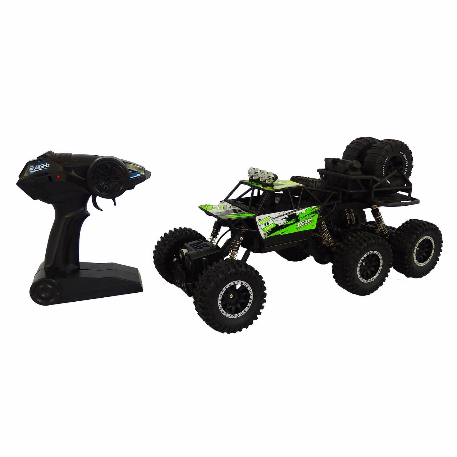 Carro Control Remoto a Escala 6x6, 15 km/h, 1:14, 2.4GHz  - Verde