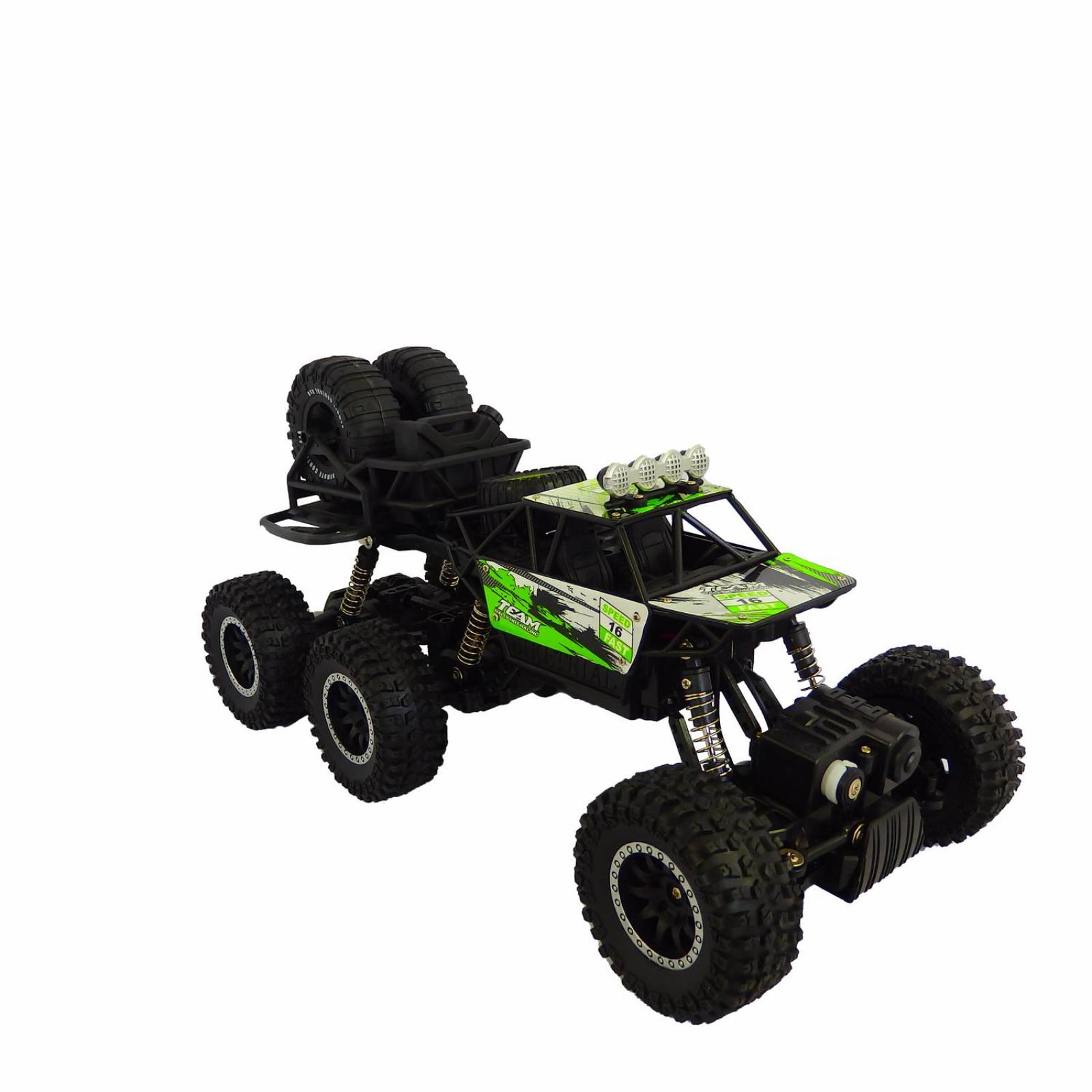 Carro Control Remoto a Escala 6x6, 15 km/h, 1:14, 2.4GHz  - Verde