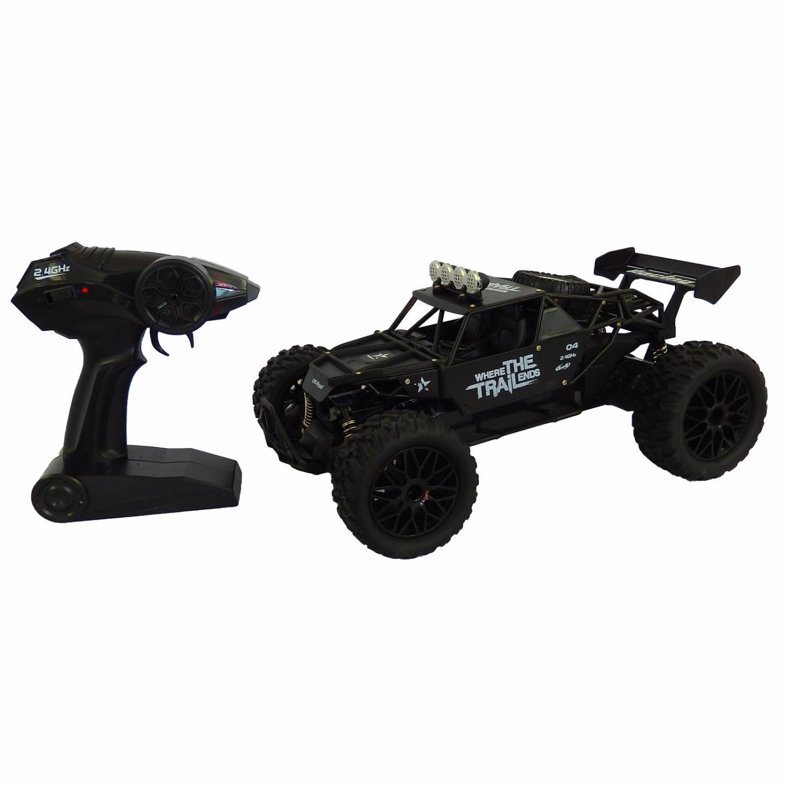 Carro Control Remoto a Escala 4x4, 20 km/h, 1:12, 2.4GHz  - Negro