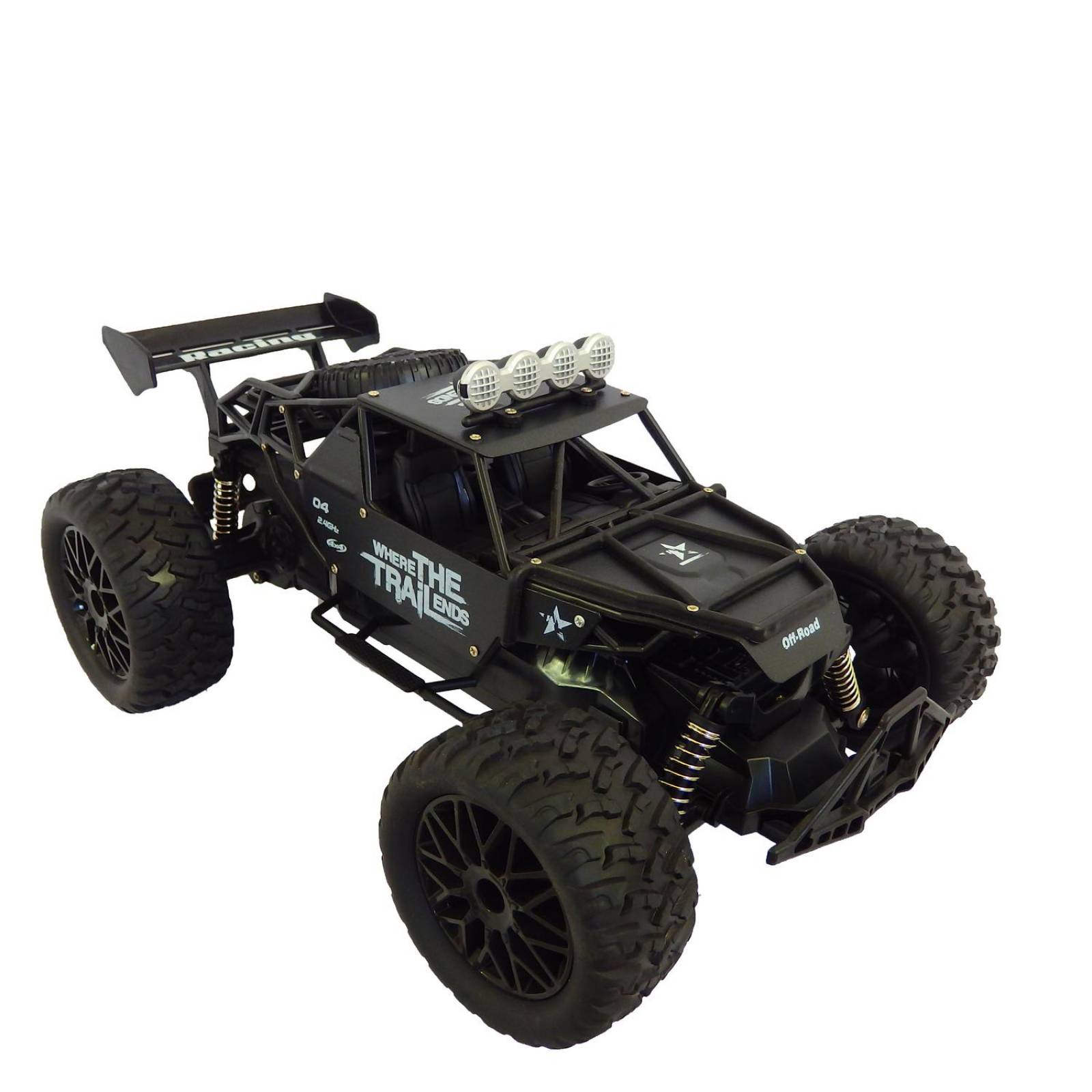 Carro Control Remoto a Escala 4x4, 20 km/h, 1:12, 2.4GHz  - Negro