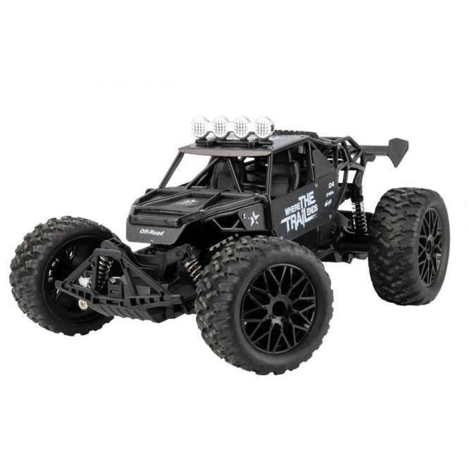 Carro Control Remoto a Escala 4x4, 20 km/h, 1:12, 2.4GHz  - Negro