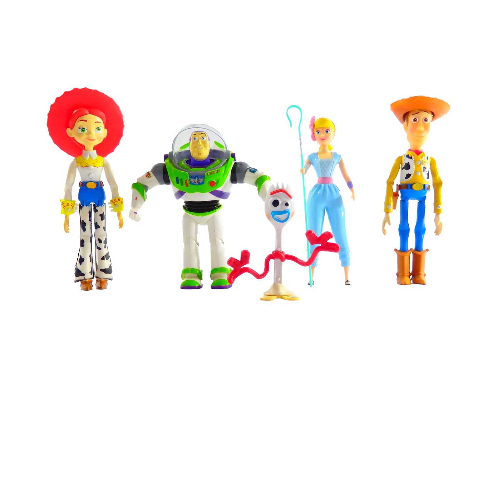 Muñecos Toy Story 4 Buzz Lightyear,Woody,Bopeep,Jessie,Fork  - Multicolor