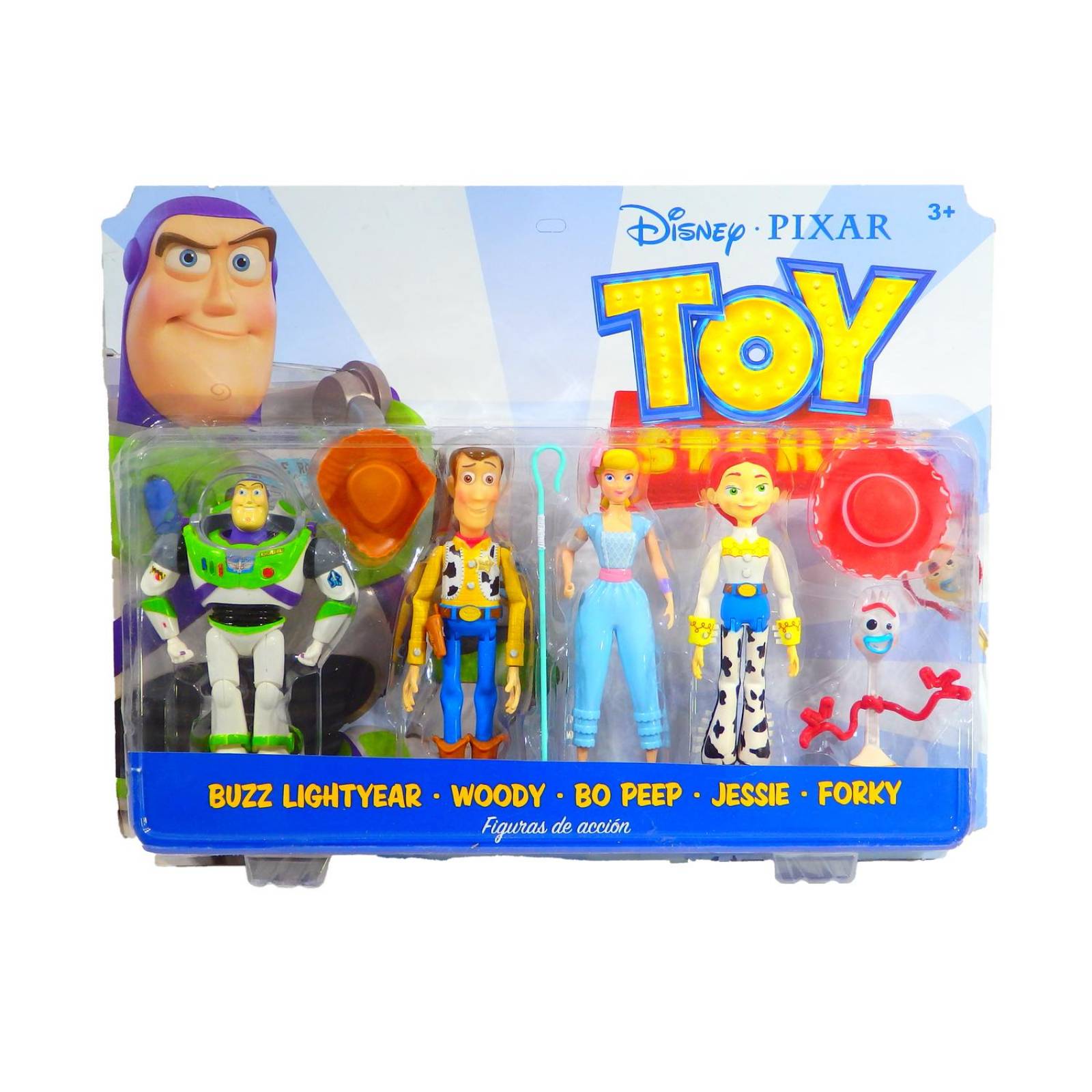 Muñecos Toy Story 4 Buzz Lightyear,Woody,Bopeep,Jessie,Fork  - Multicolor