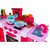 Cocina de Juguete para niños con 34 accesorios sonido y luz Rosa